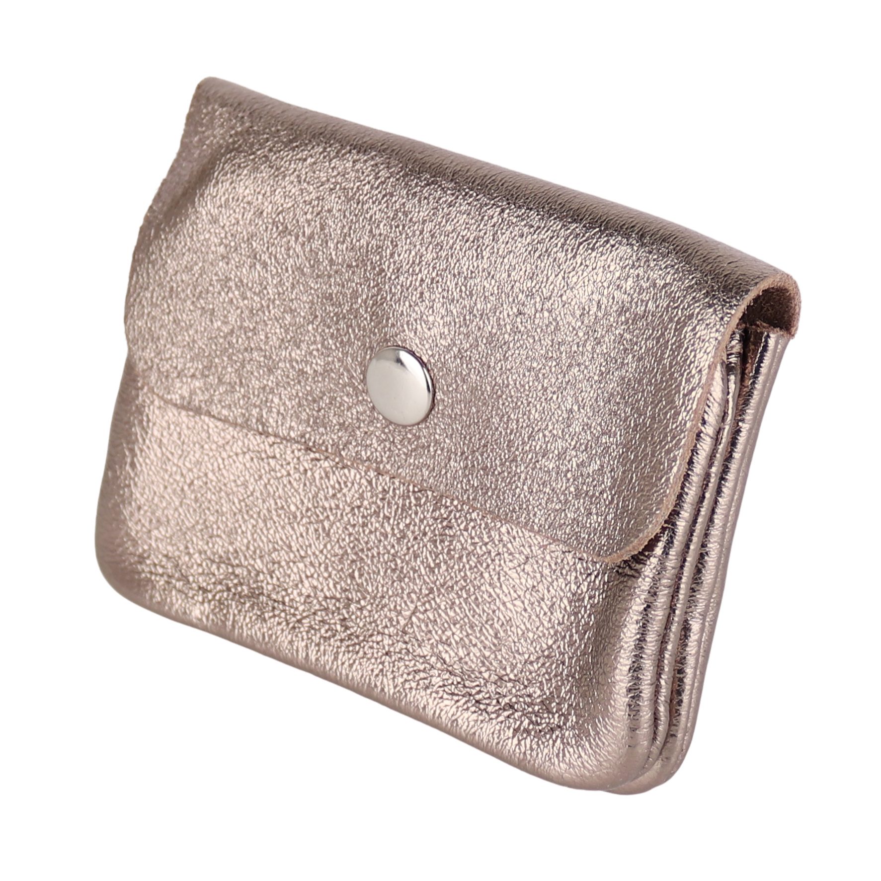 MIRROSI Mini Geldbörse Damen Kleines Portemonnaie MADE IN ITALY Echtleder (11x8x2cm BxHxT), viele tolle Trendfarben zur Auswahl, leicht