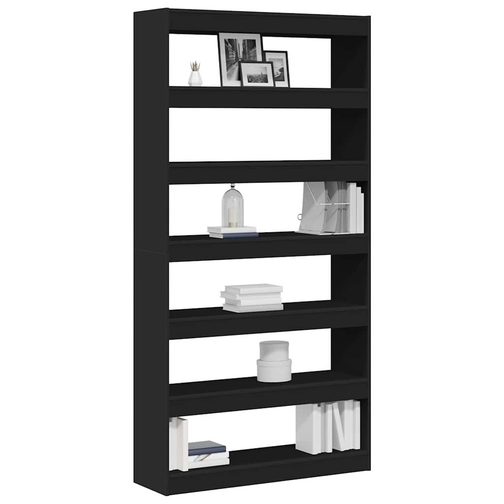 vidaXL Bücherregal Bücherregal Schwarz Holzwerkstoff günstig online kaufen