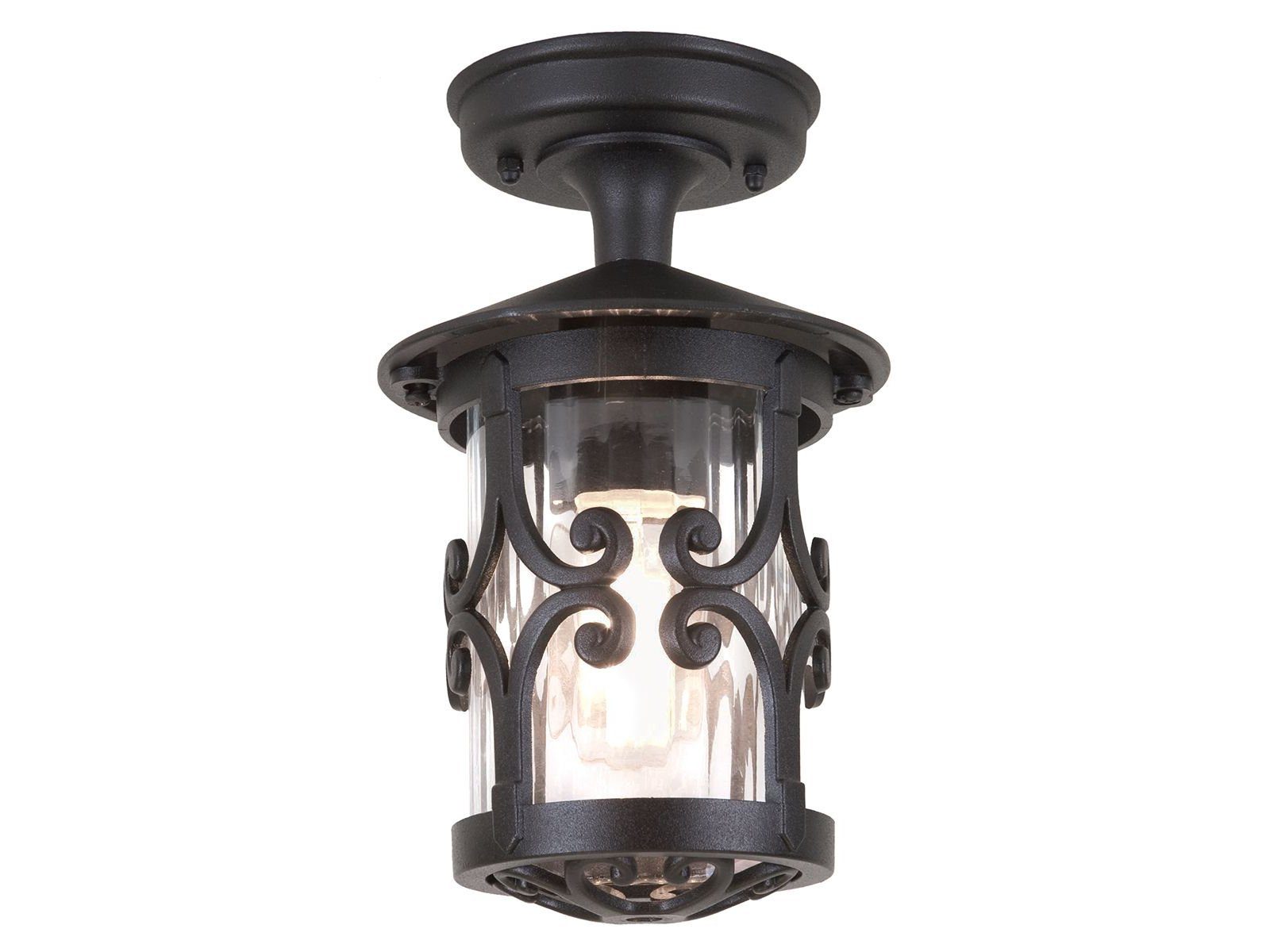 Elstead LIGHTING LED Außen-Deckenleuchte, LED wechselbar, warmweiß, Landhaus-stil Außenlicht Carport Beleuchtung Terrassenlampe, Höhe 26cm