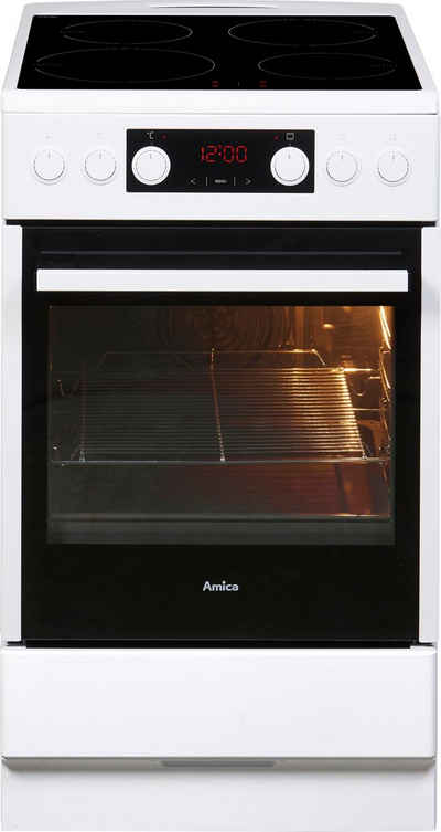 Amica Induktions-Standherd SHI 905 100 W, Steam Clean, RapidWarmUp-Funktion