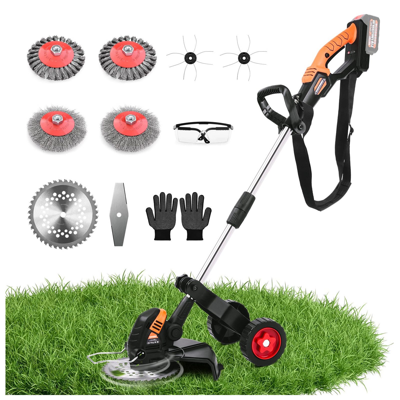 XERSEK Akku-Rasentrimmer 5 in 1 Bürstenloser günstig online kaufen