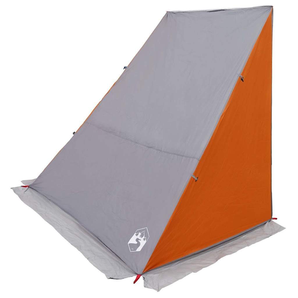 vidaXL Buszelt Heckklappenzelt Grau und Orange 190 x 150 x 185 cm Taft, (1 tlg)
