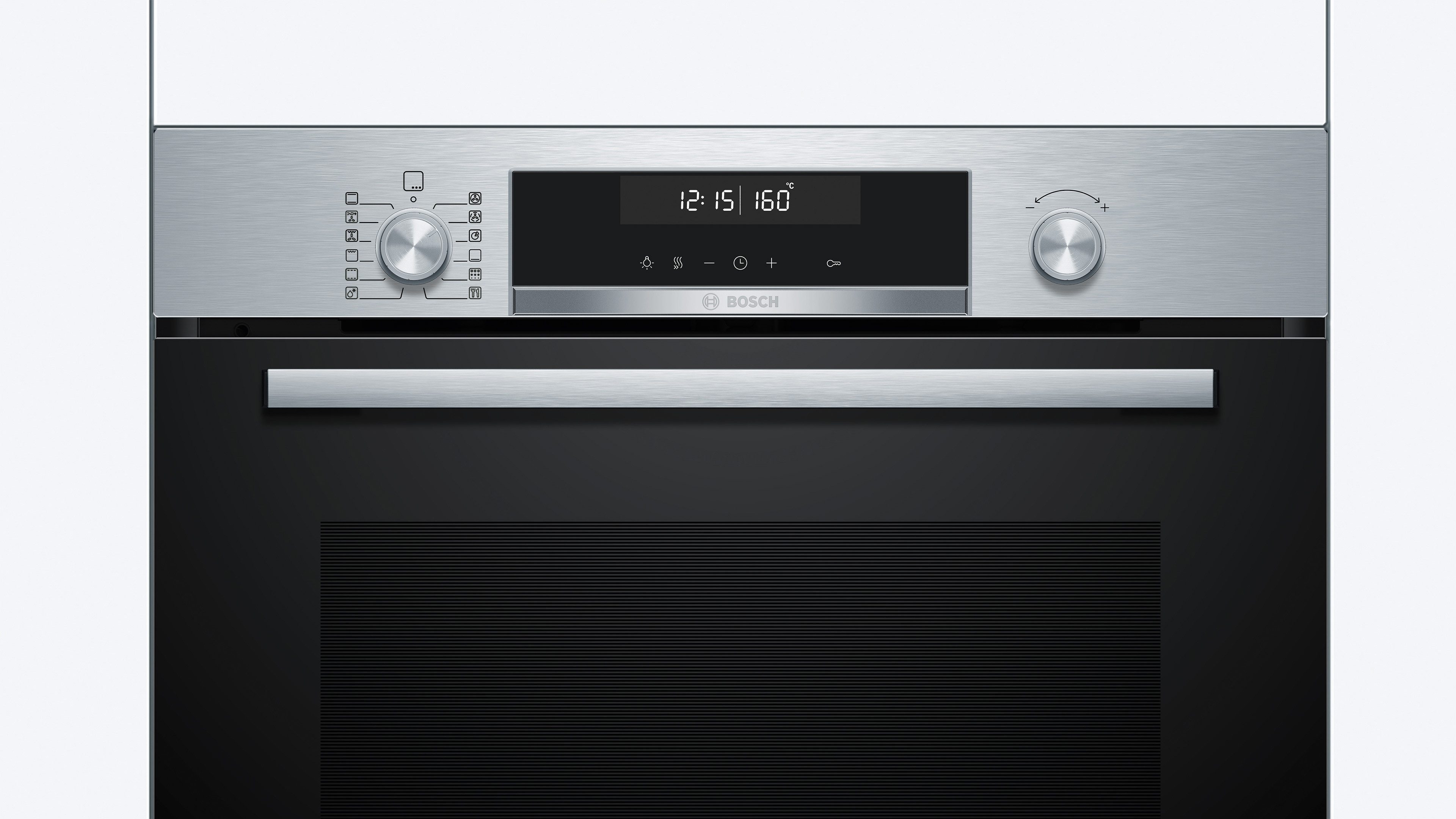 BOSCH Pyrolyse Backofen Serie 6 HBG578BS3, mit Teleskopauszug nachrüstbar, Air Fry für knsuprige Lebensmittel & automatische Selbstreinigung