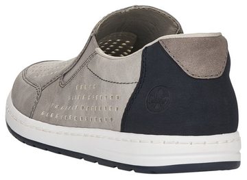 Rieker Slipper, Slip-on Sneaker, Loafer, Komfortschuh mit Gummizug für guten Sitz