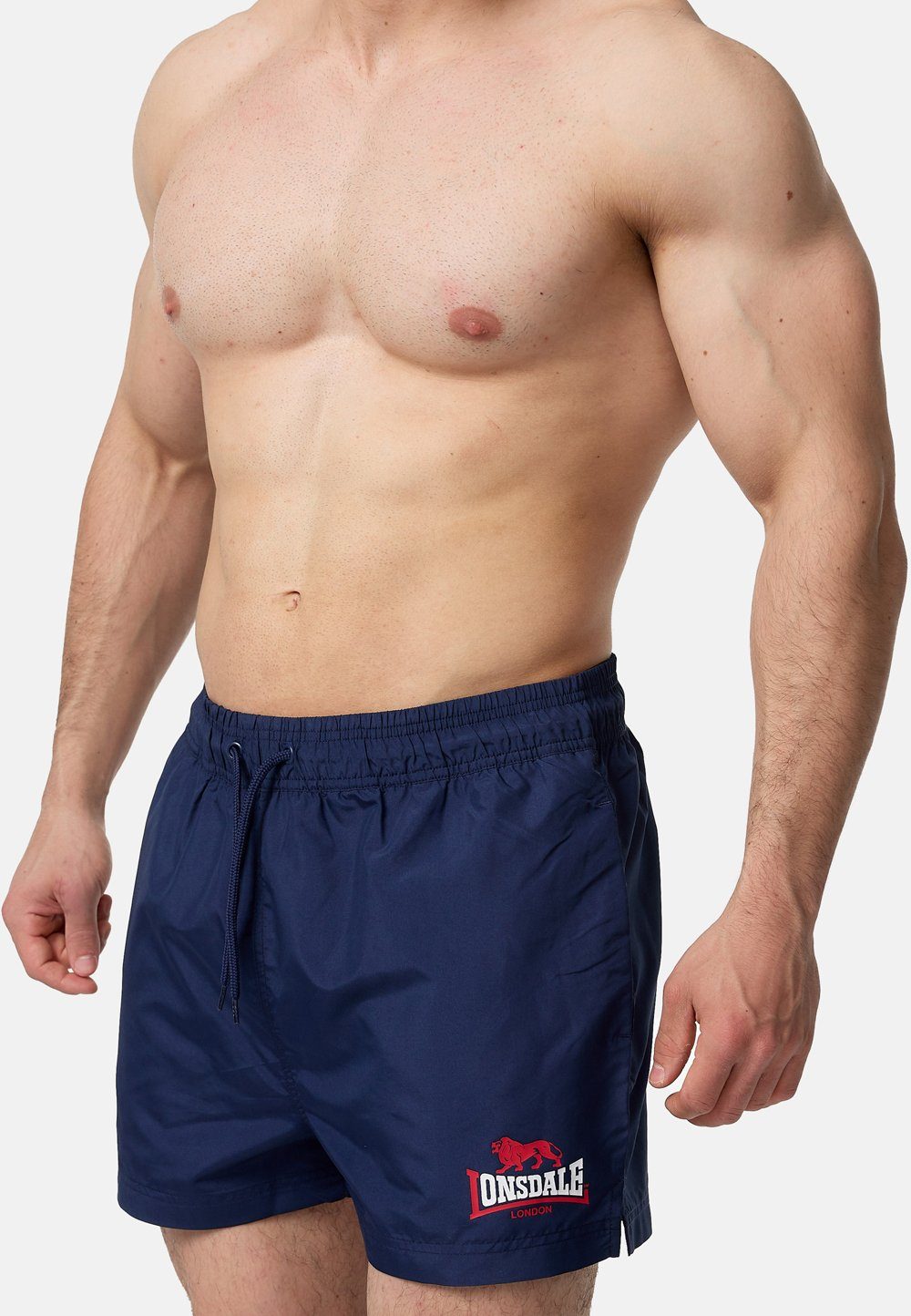 Lonsdale Badehose Navy/Red/White KILSTAY
