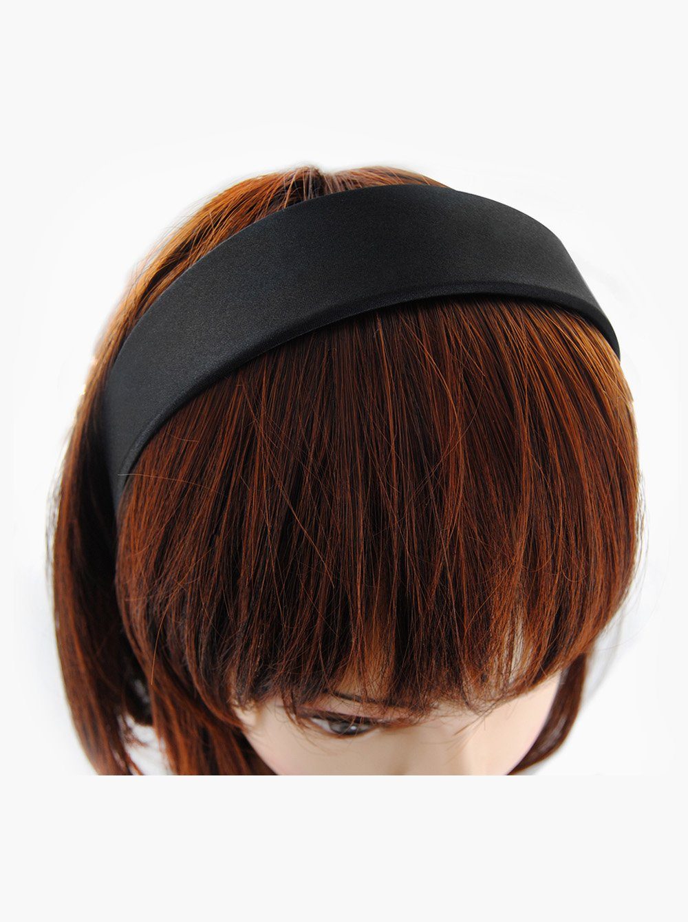 axy Haarreif Breiter Haarreif mit Satin bezogen, Vintage Klassik-Look Damen Haareifen Haarband