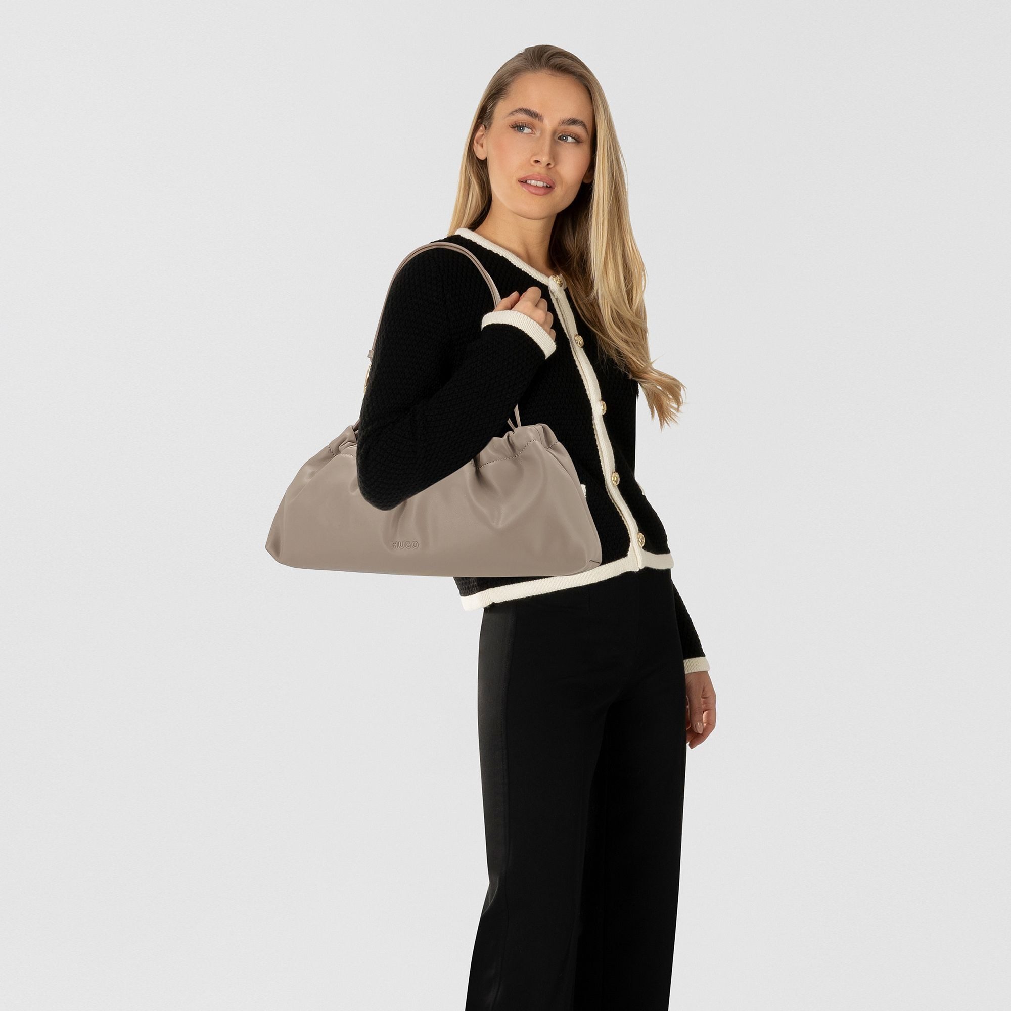 HUGO Schultertasche Millie, Polyurethan