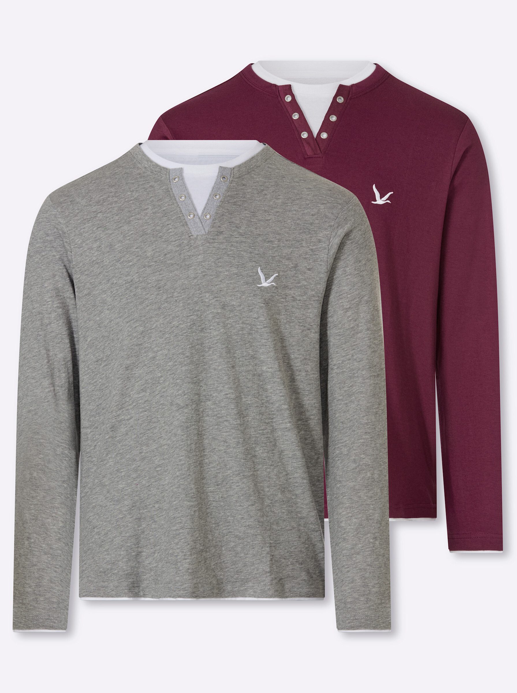 Witt T-Shirt Langarm-Shirt Langarm (2-tlg)
