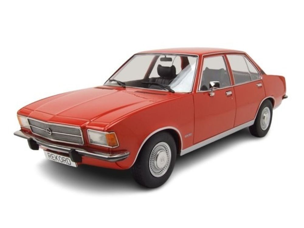 MCG Modellauto Opel Rekord D 1972 rot, Maßstab 1:18