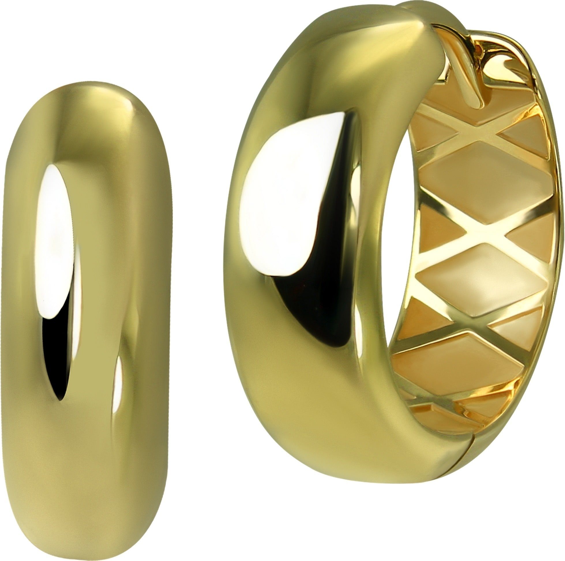 GoldDream Paar Creolen GoldDream Creole Glanz 16mm Ohrring 333er (Creolen), günstig online kaufen