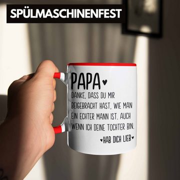 Trendation Tasse Trendation - Papa Tasse Geschenk von Tochter Kaffeetasse Sprüche Vatertag Geschenkidee Spruch Vater