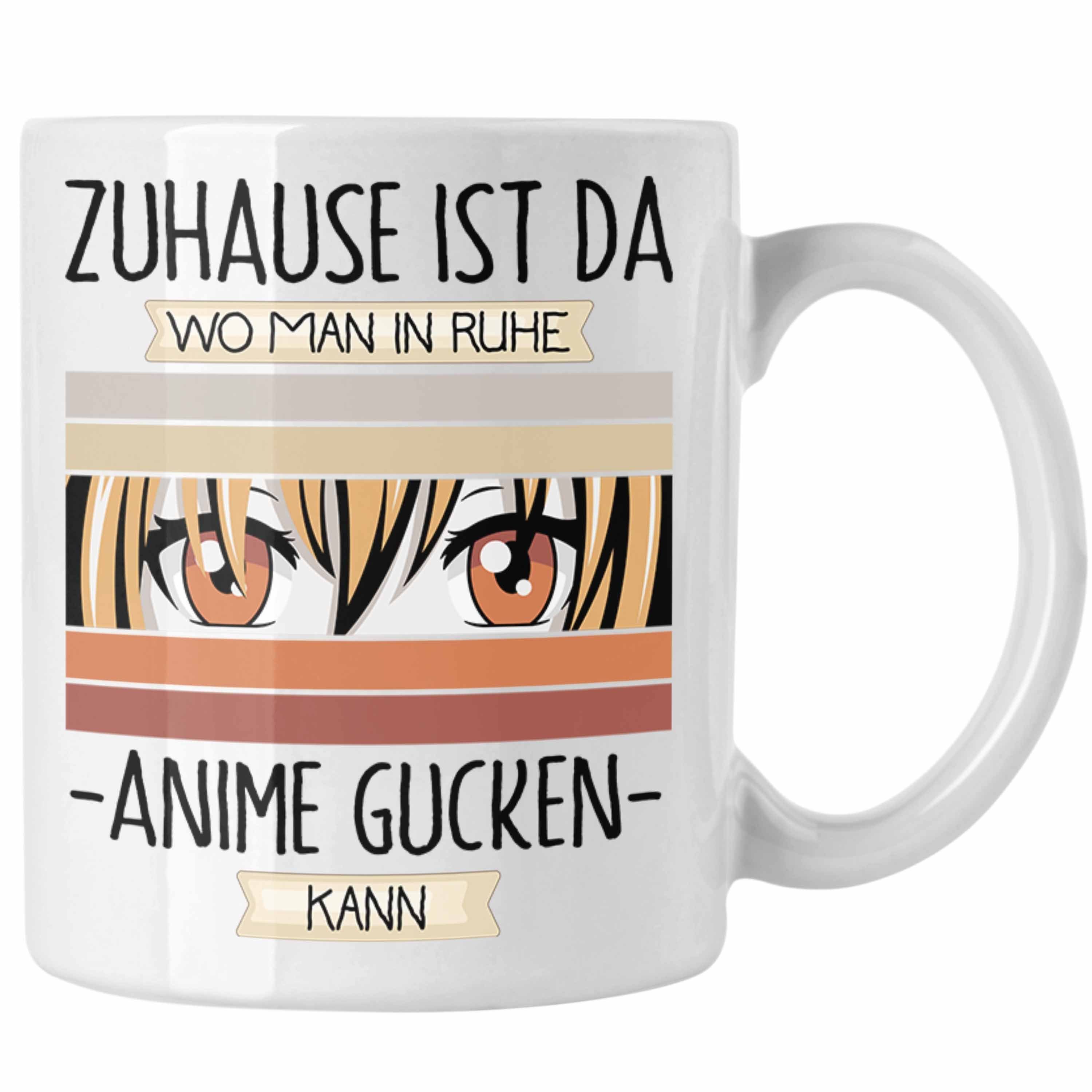 Trendation Tasse Anime Tasse Geschenk Geschenkidee Lustiger Spruch Zuhause Ist Da Wo Ma Weiss
