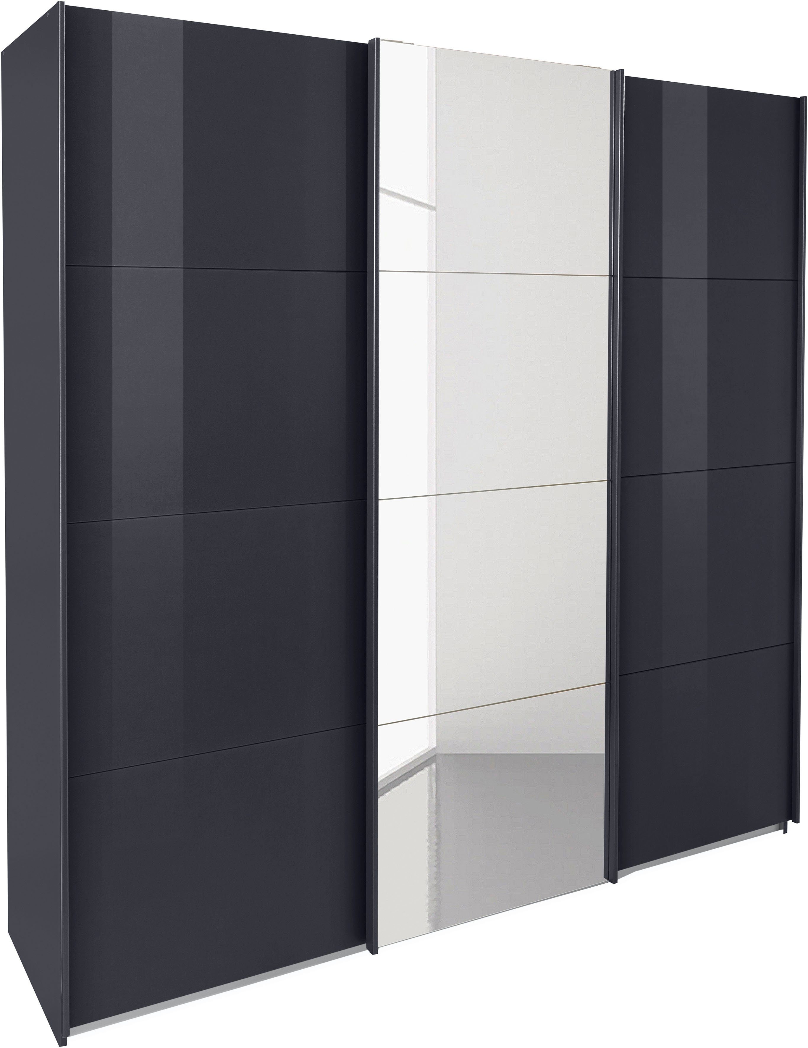 rauch Schwebetürenschrank Kleiderschrank Schrank Garderobe TOPSELLER OTELI inkl. Inneneinteilung (Breiten 203/271/315/360 cm Höhen 210/229 cm) mit 3 Innenschubladen sowie zusätzlichen Einlegeböden MADE IN GERMANY