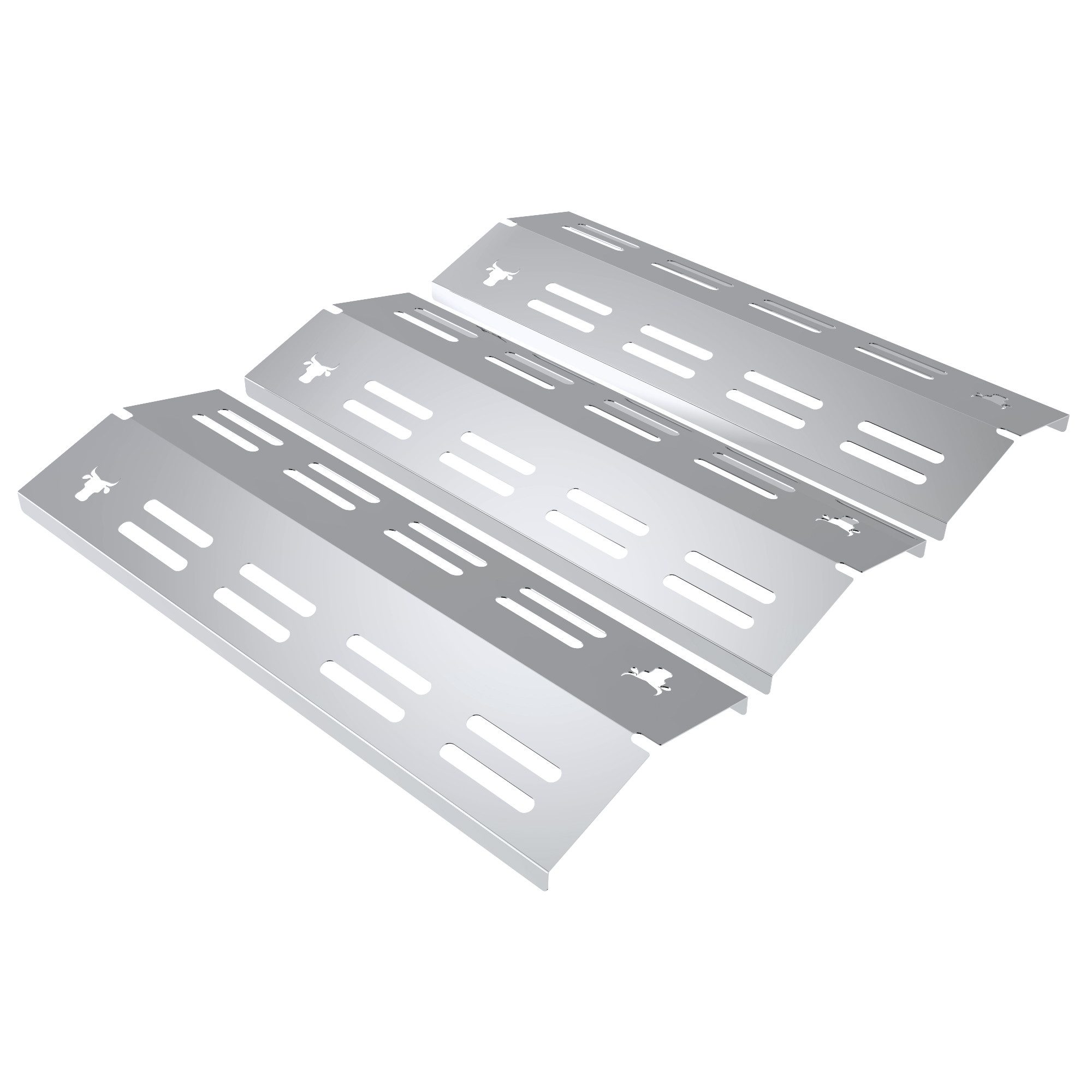 tuning-art Grillerweiterung GA37 Brennerabdeckung Set Edelstahl für Enders San Diego 3