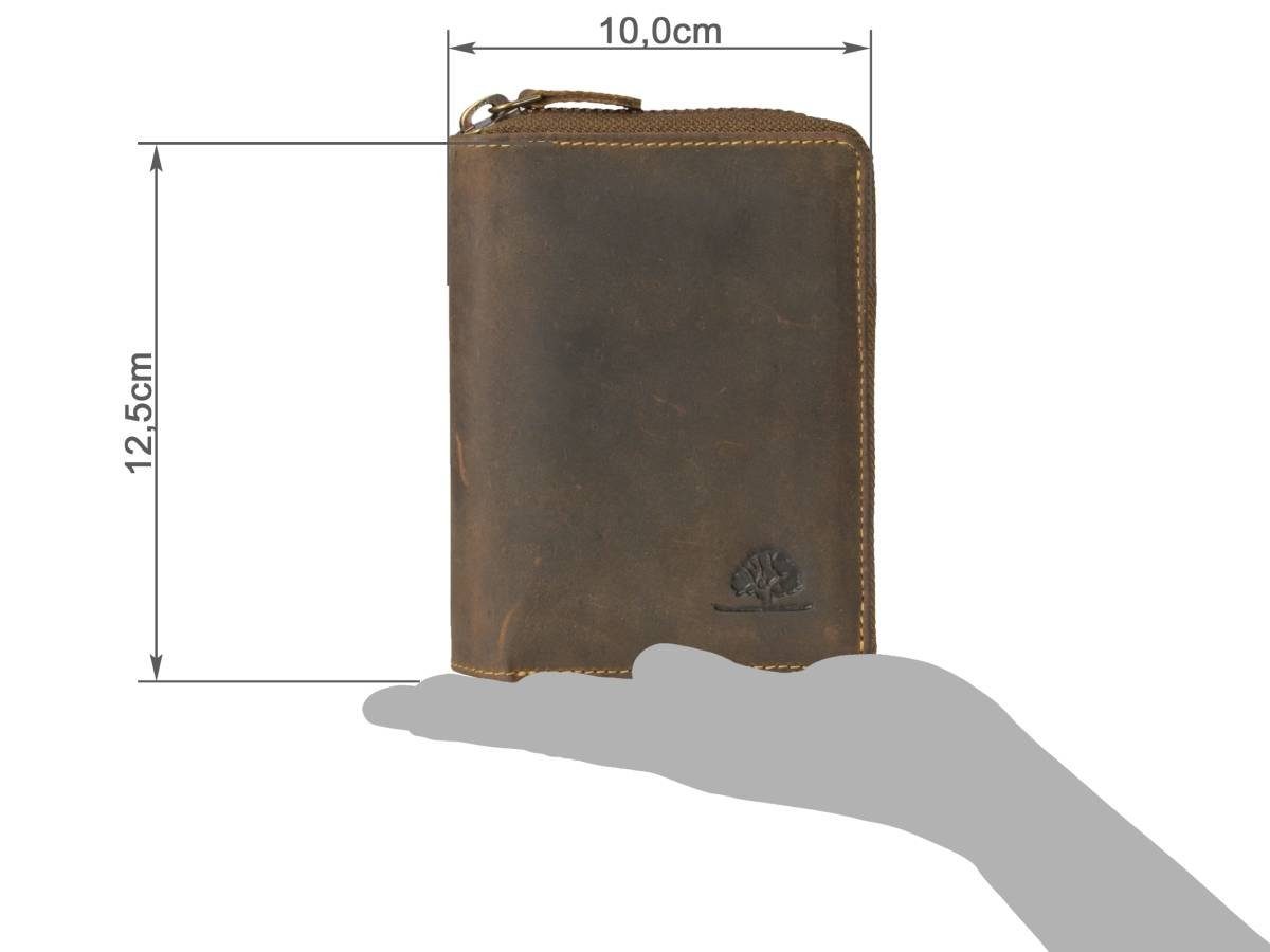 Greenburry Geldbörse Vintage (oA), Portemonnaie, Lederbörse, Herrenbörse
