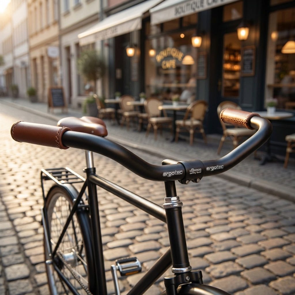 Ergotec Fahrradlenker Ergotec Lenker Bügel Stuttgarter Ø 25,4 mm 550 mm Höhe 72 mm 68° schwa
