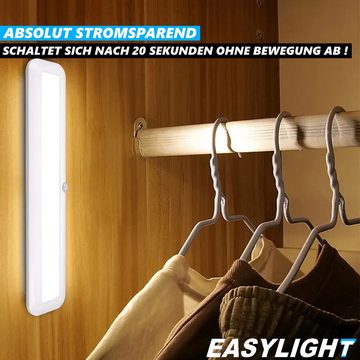 MAVURA Schrankleuchte EASYLIGHT LED Unterbauleuchte Schranklampe Nachtlicht, LED fest integriert, Tageslichtweiß, Sensor Lampe Schranklicht Treppenleuchte magnetisch, Bewegungsmelder