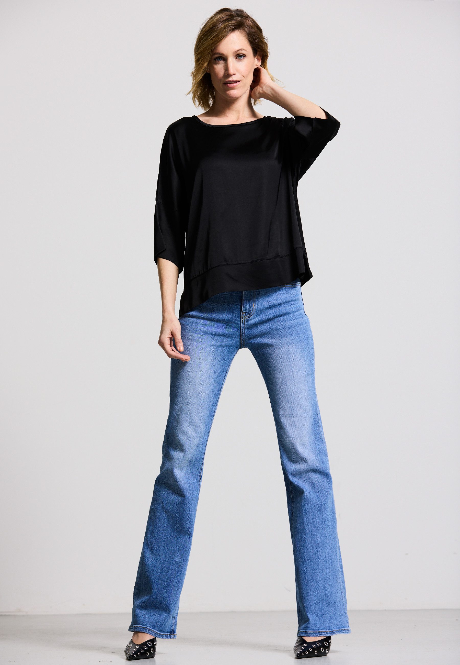 Andijamo-Fashion Satinbluse MODERN GRACE Mattglanz günstig online kaufen
