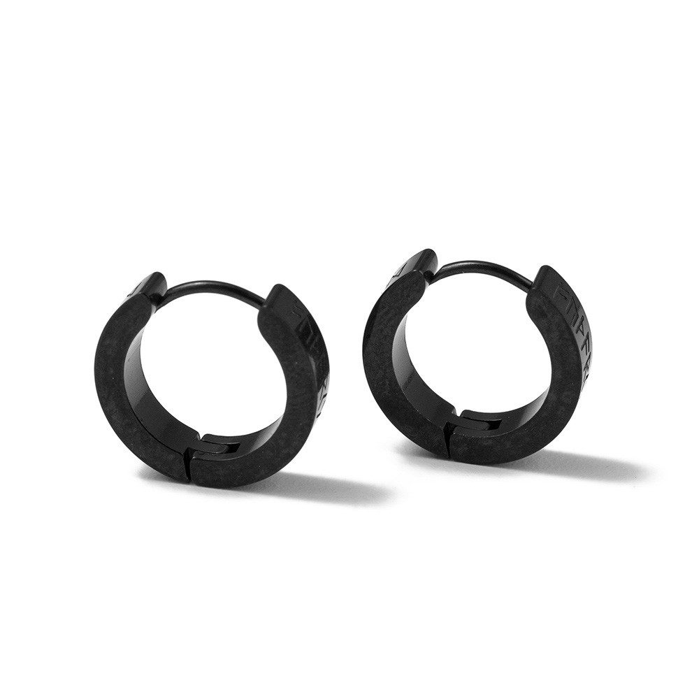 Firetti Paar Creolen Schmuck Geschenk Edelstahl Ohrringe "Futhark" Runenreihe der Wikinger, Made in Germany