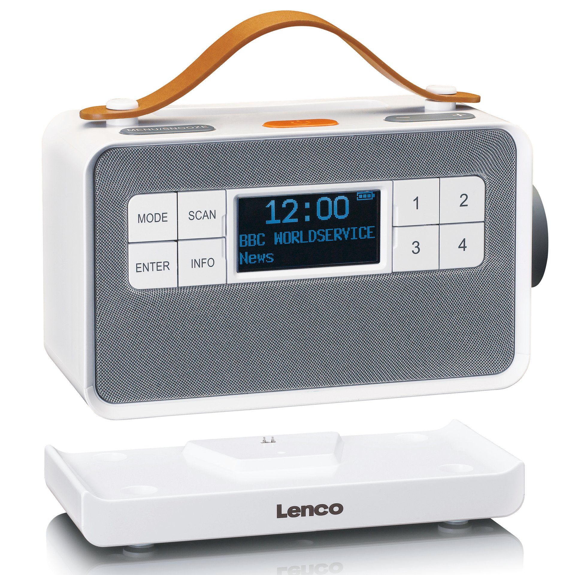 weiß Lenco Digitalradio PDR-065 (DAB)