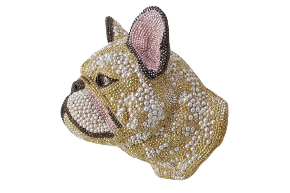 riess-ambiente Wanddekoobjekt FRENCH BULLDOG 25cm mehrfarbig - Blickfang, glamourös, handgefertigt (Einzelartikel, 1 St), Wall Art - ideal für Wände im Wohn-, Schlaf- oder Eingangsbereich