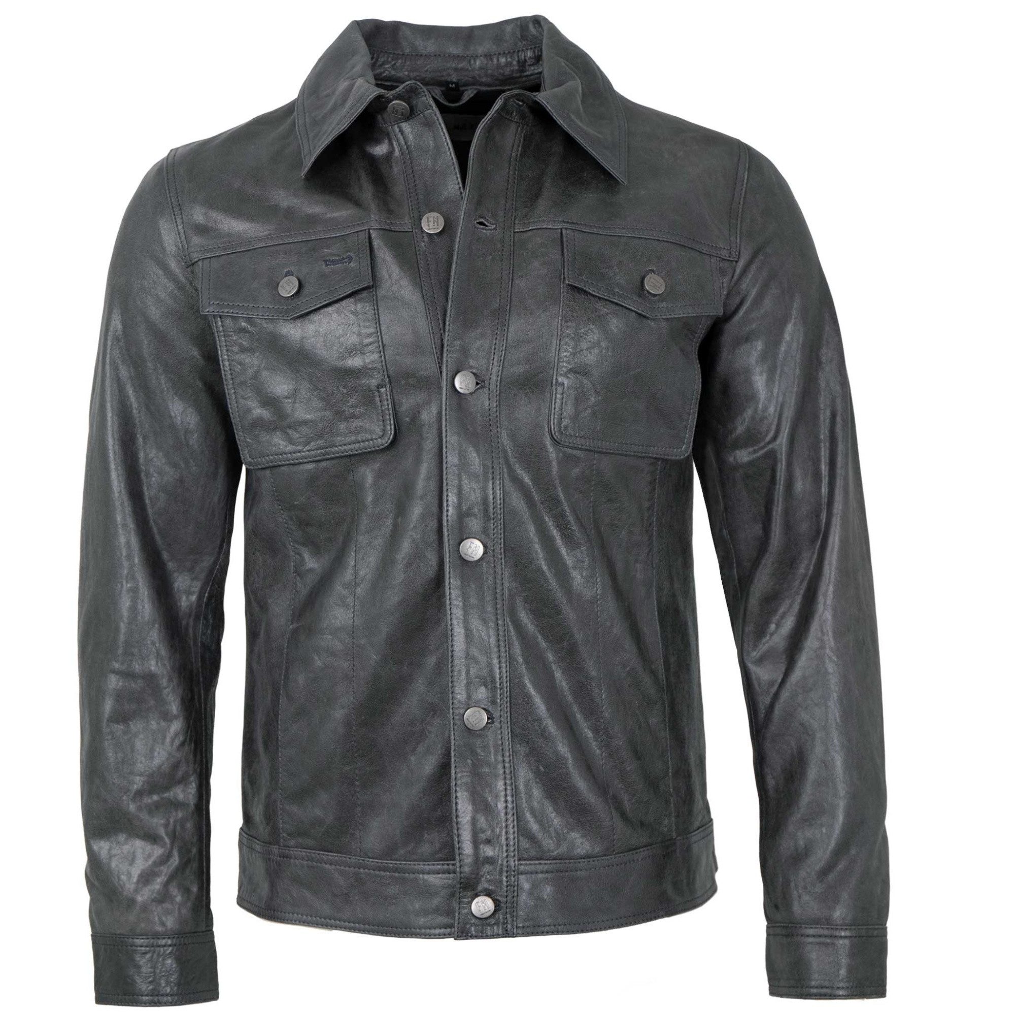 Freaky Nation Lederjacke Leevi-FN Freaky Nation - Herren Lederjacke Lammled günstig online kaufen