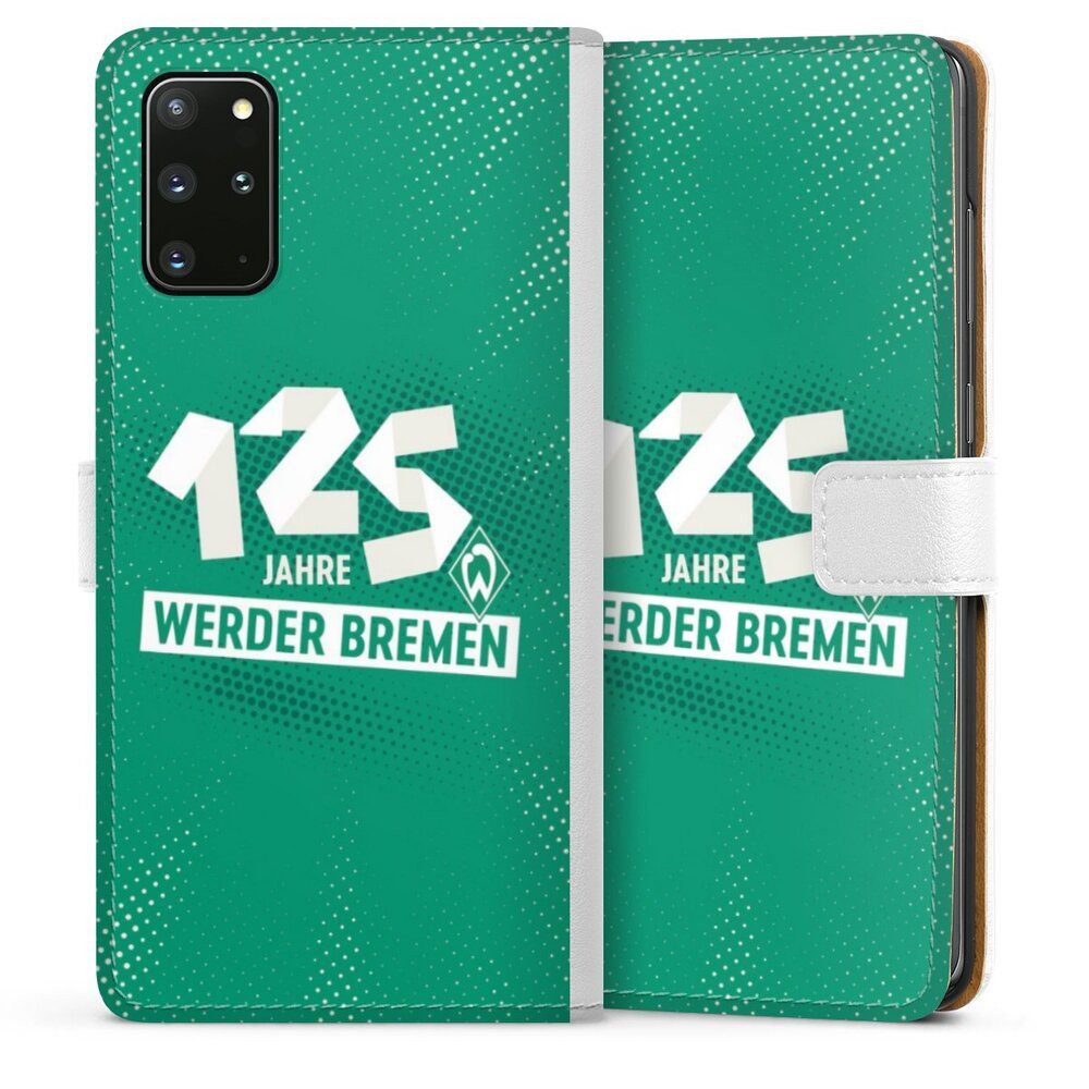 DeinDesign Handyhülle 125 Jahre Werder Bremen Offizielles Lizenzprodukt, Samsung Galaxy S20 Plus Hülle Handy Flip Case Wallet Cover