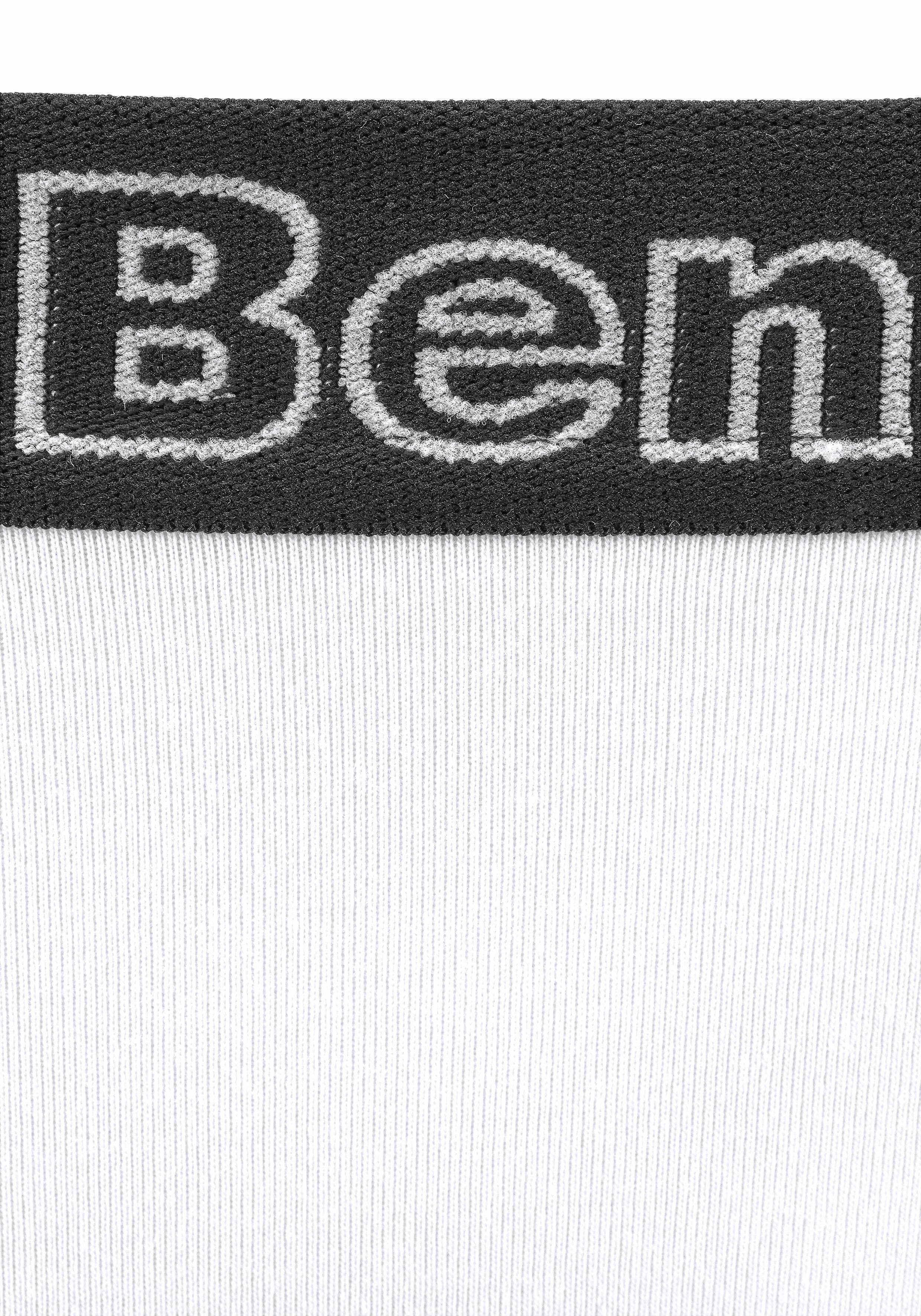 schwarzem Bench. grau-meliert Panty weiß 3-St) (Packung, mit schwarz / Webbund Logo /