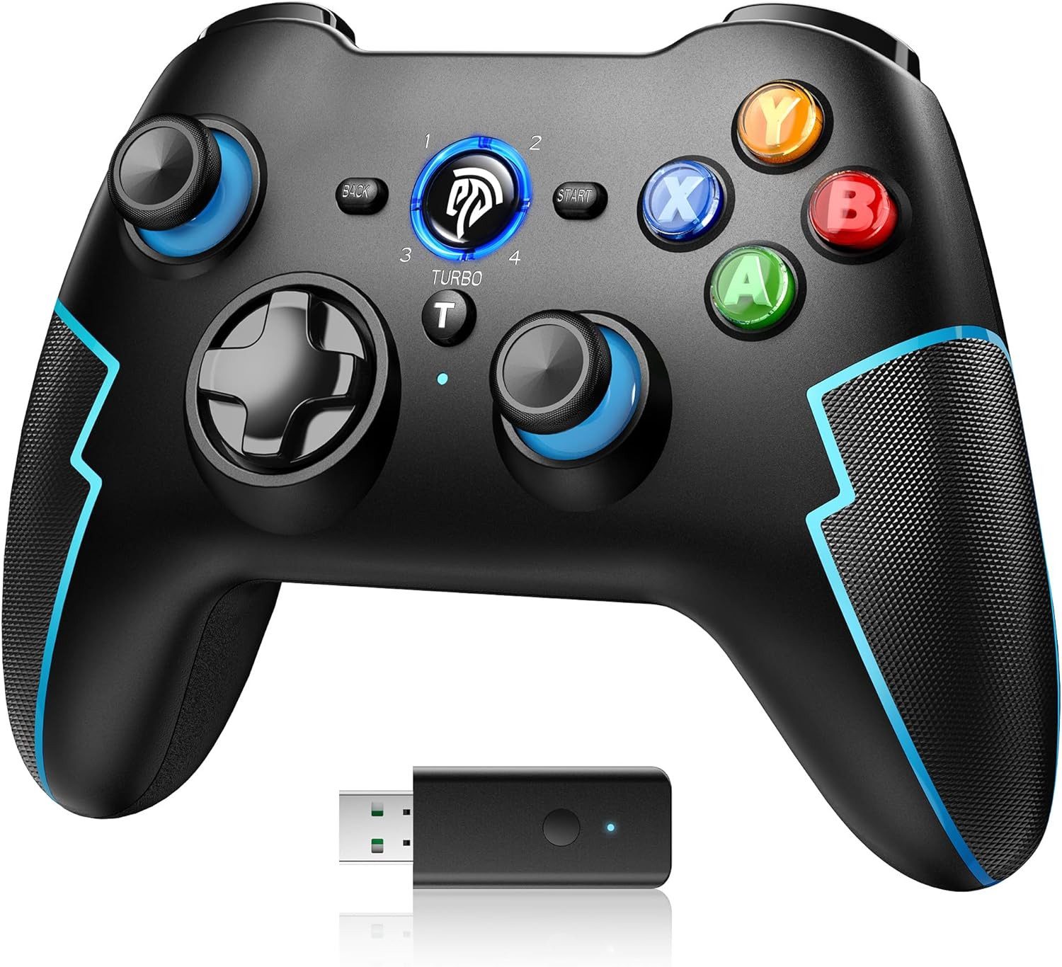 9013 Pro Bluetooth- und Wireless-Controller mit Hall-Trigger Blau Gamepad