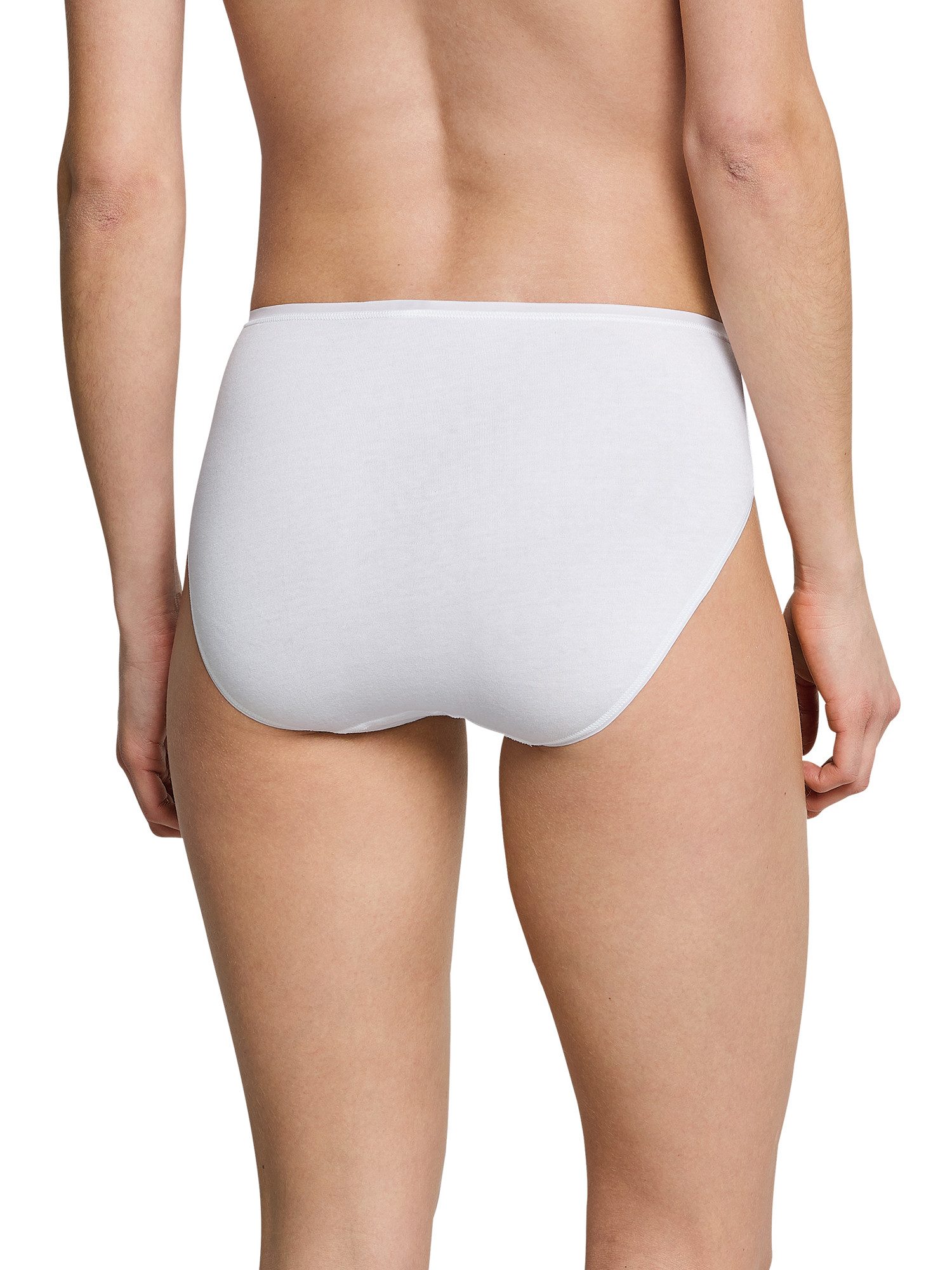 Schiesser Slip Cotton Essentials - 3er-Pack - hoher Tragekomfort - perfekte Passform (3-St) 3er-Pack Multipack Damen Sparpack Unterhose Unterwäsche Baumwolle