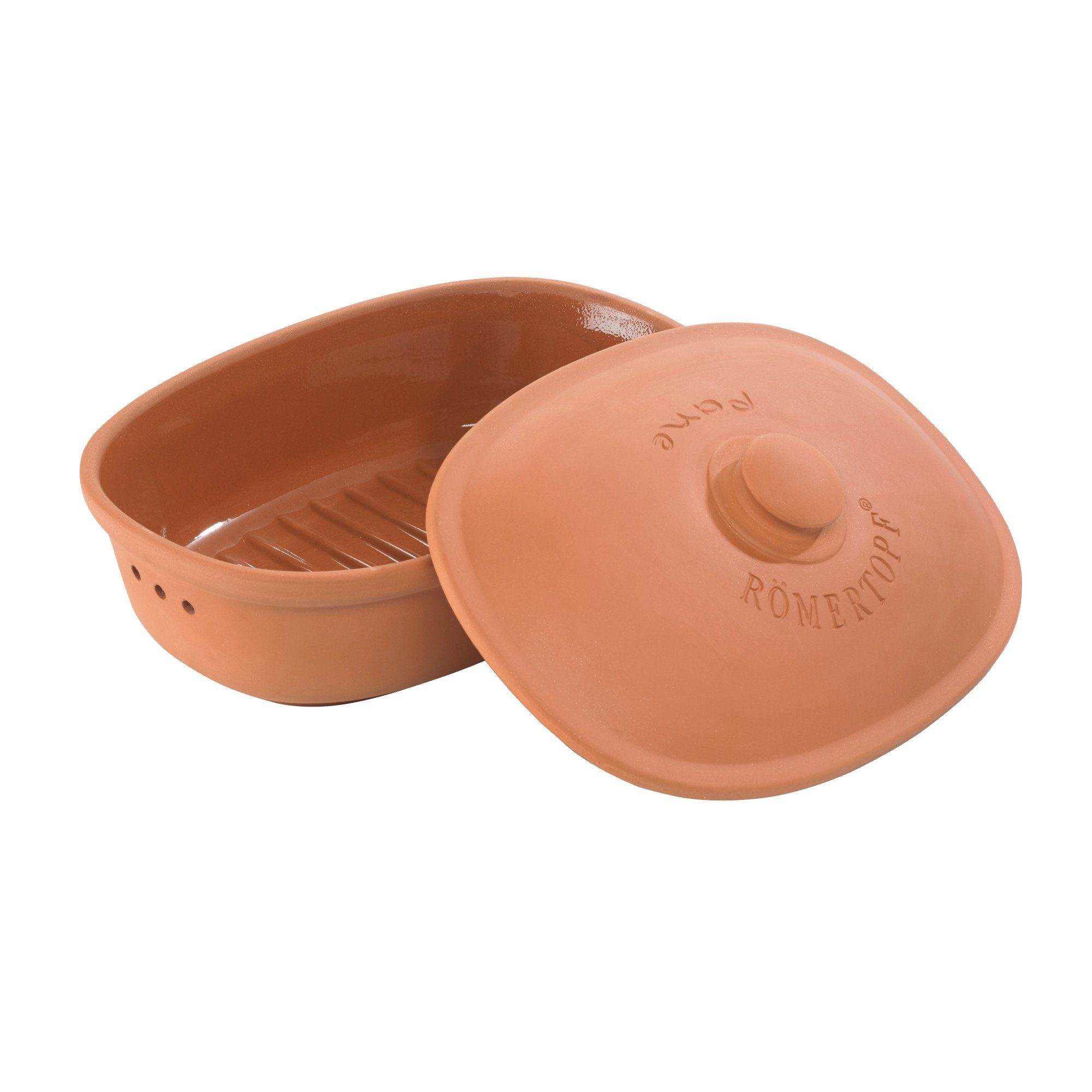 RÖMERTOPF Römertopf Brot Frische Topf MINI terracotta - für Brote bis 500 gr, Keramik, teilglasiert