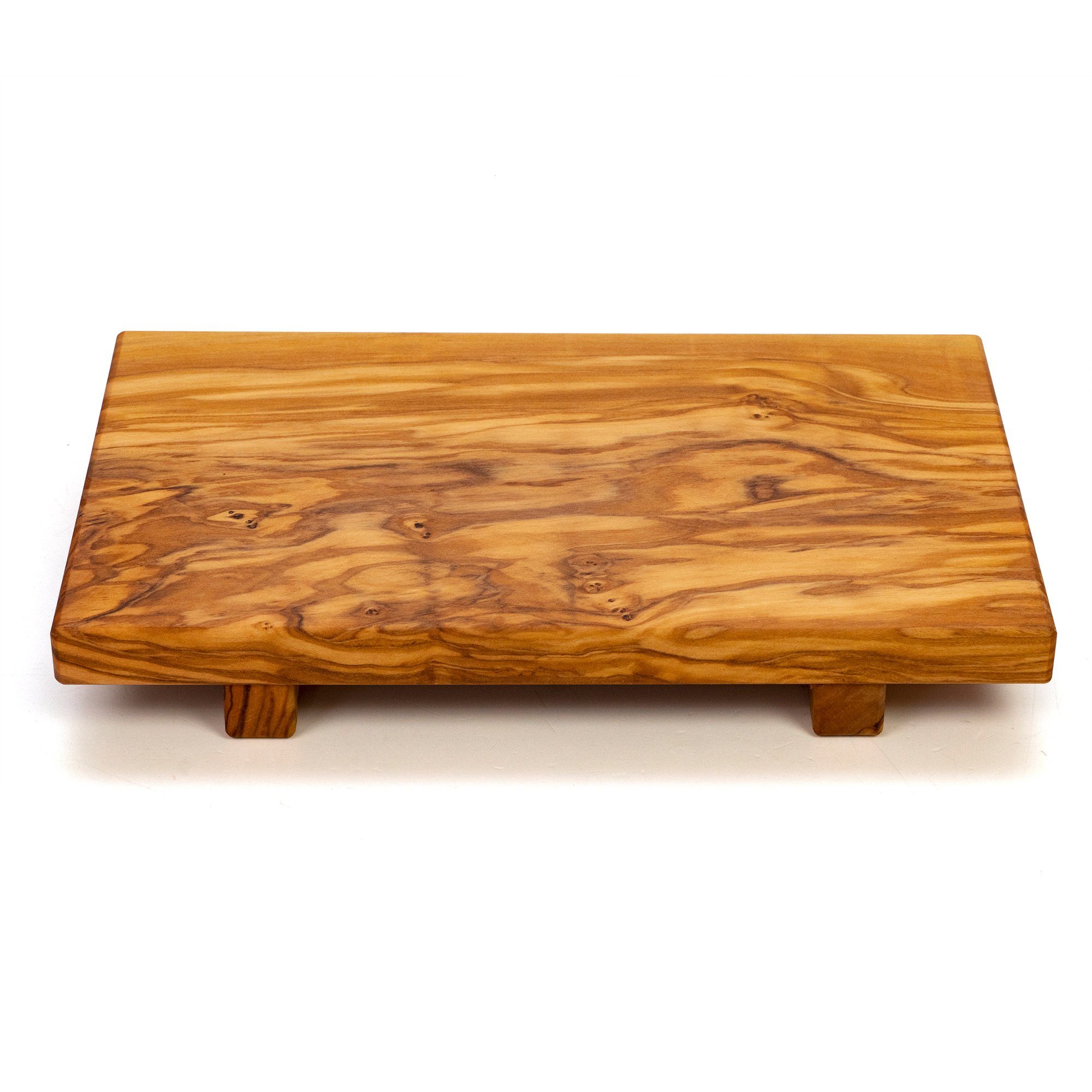 Arteinolivo Servierbrett Sushi Board, (1-teilig), Sushibrett, aus 100% italienischem Olivenholz, Made in Italy