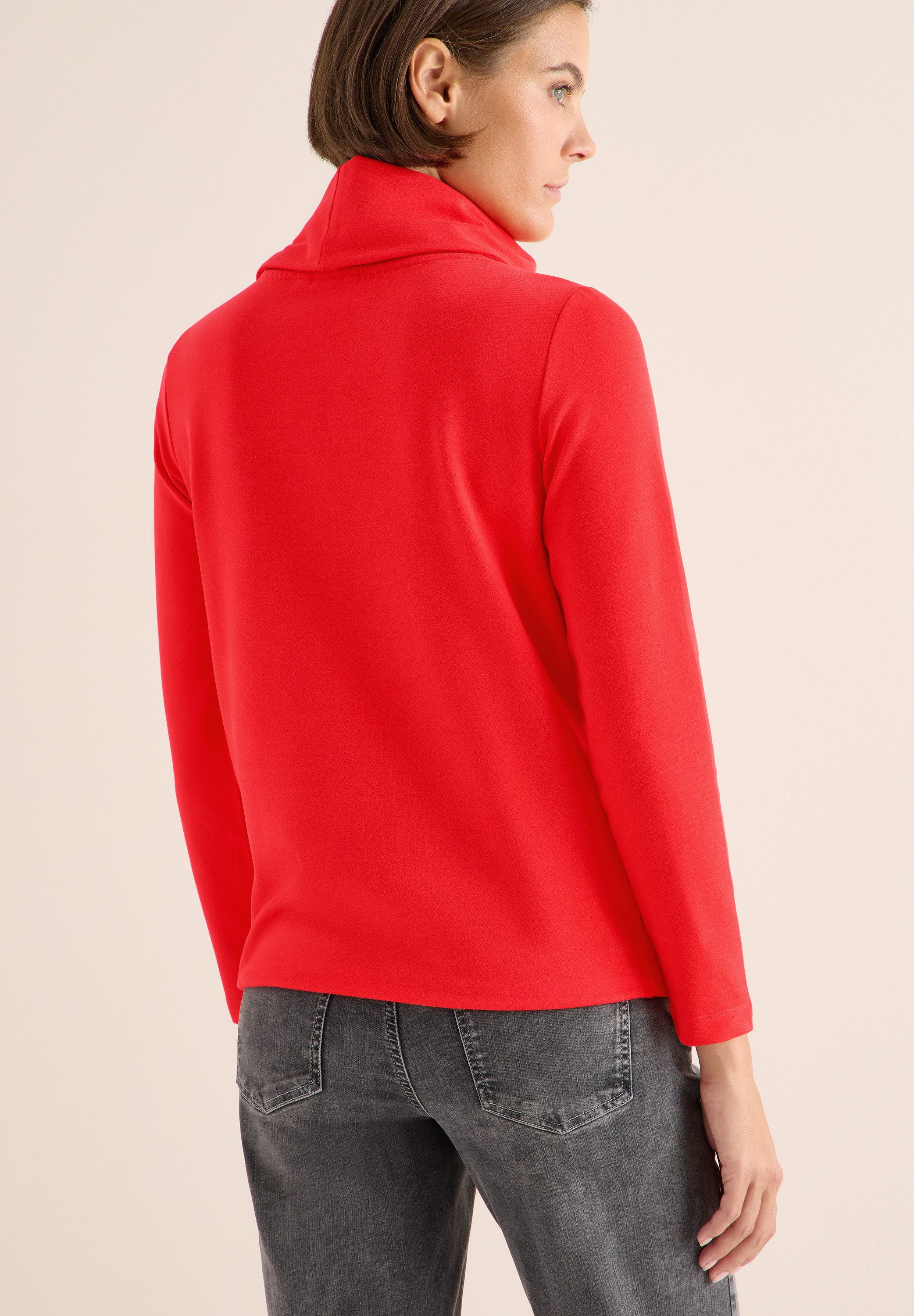 CECIL 3/4-Arm-Shirt mit großem Kragen