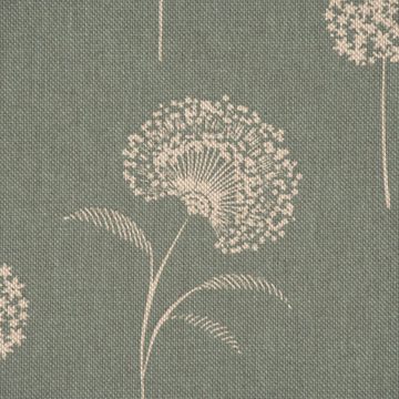 SCHÖNER LEBEN. Stoff Dekostoff Elegant Dandelion Pusteblume mintgrün natur 1,40m, pflegeleicht