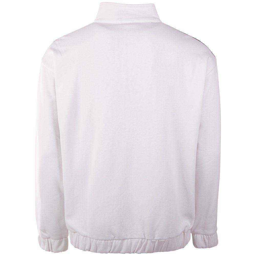 Kappa Sweatshirt im white bright Troyer Stil
