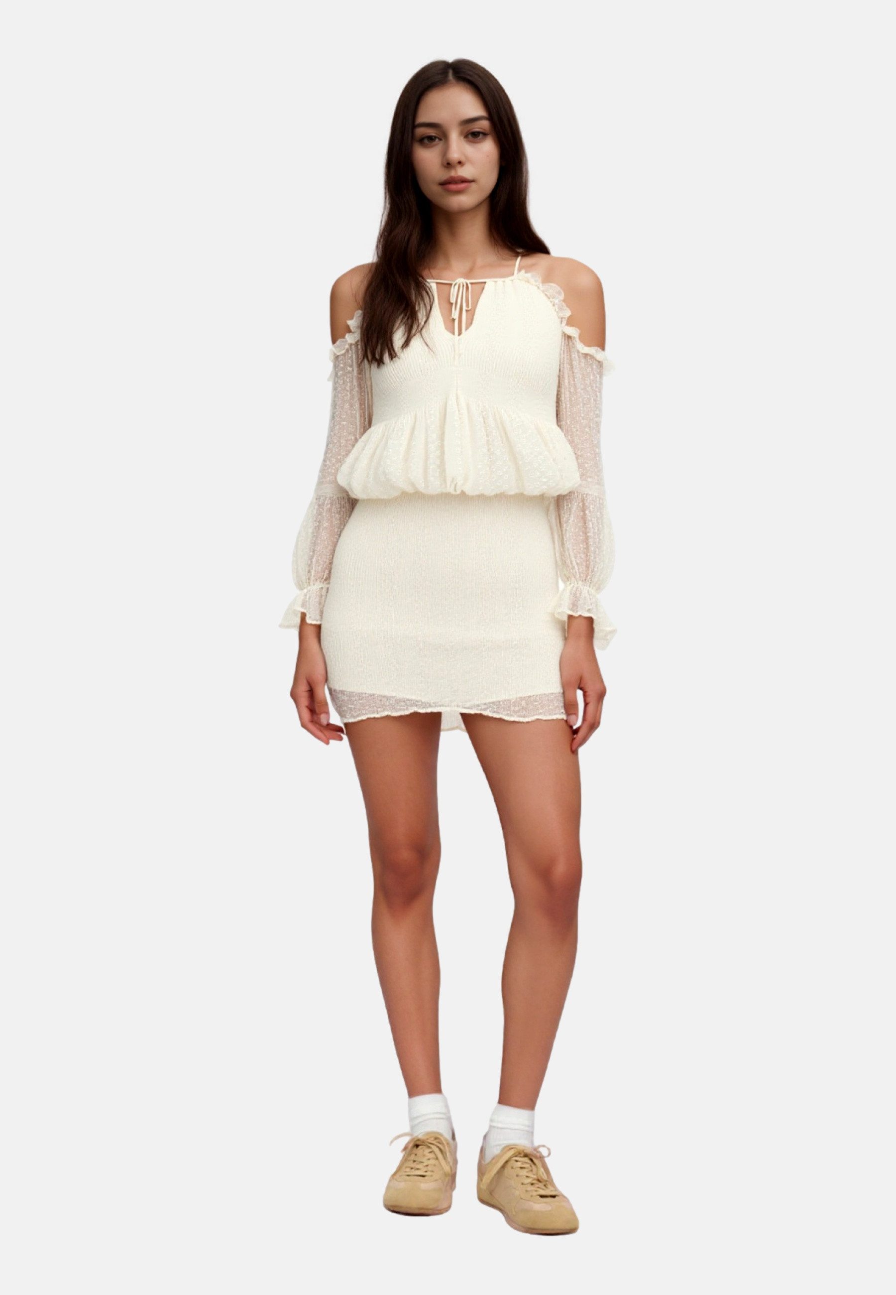Guess Langarmbluse Bluse EMILIA Langarmbluse (1-tlg)