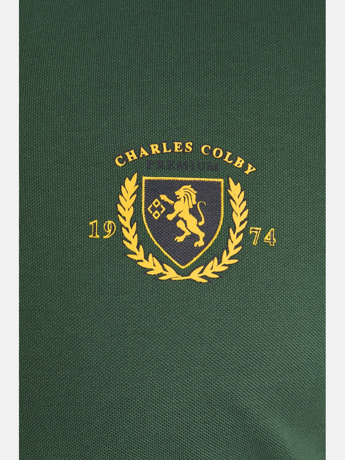 Charles Colby Poloshirt EARL GILES mit Wappen-Print