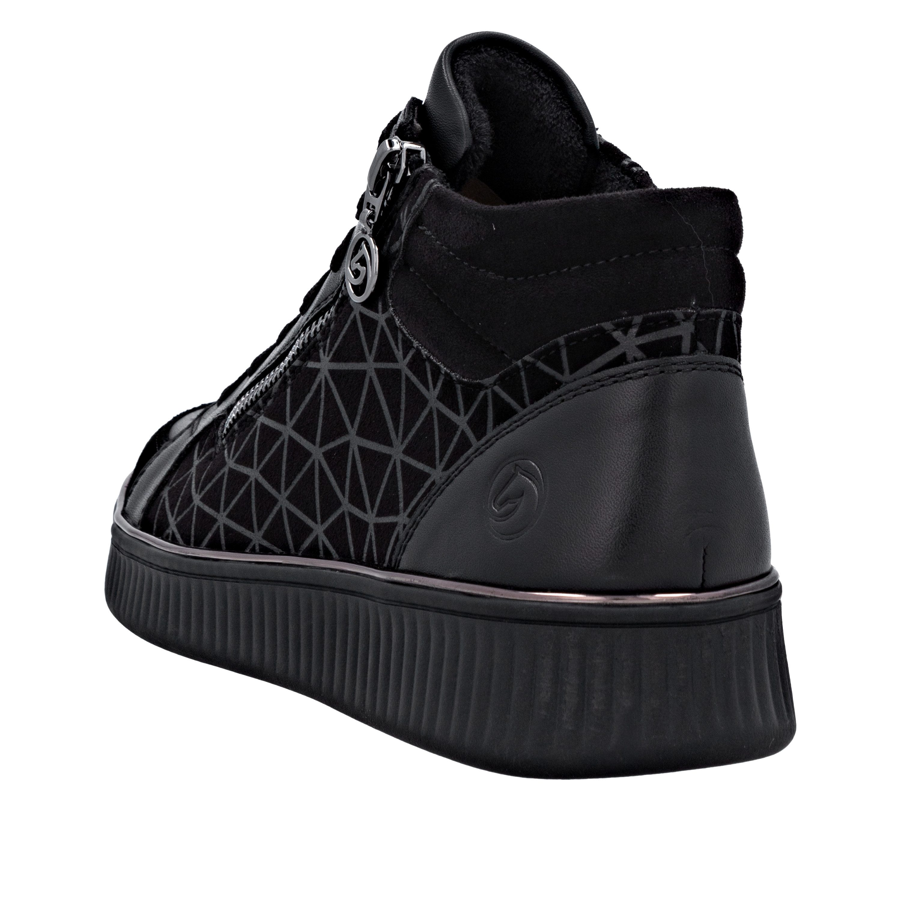 Remonte Sneakerboots Schnürboots, Stiefelette mit seitlichem Reißverschluss
