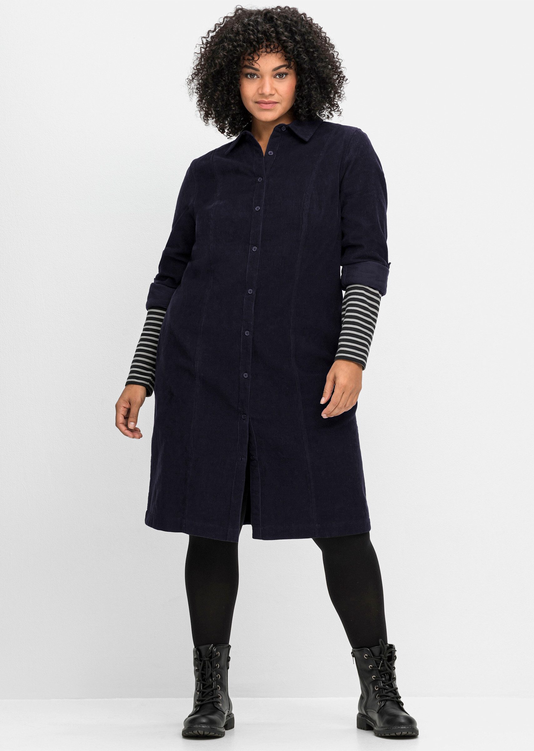 Sheego Etuikleid Hemdblusenkleid . günstig online kaufen