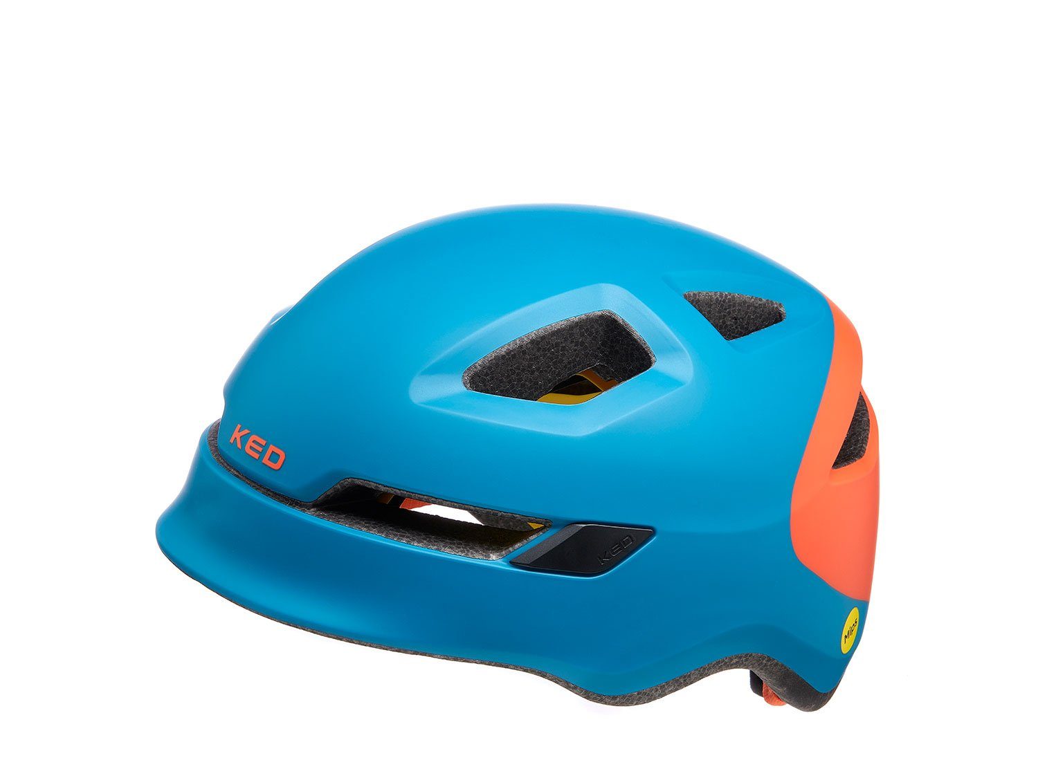 KED Kinderhelm Pop, petrol orange 48-52 cm