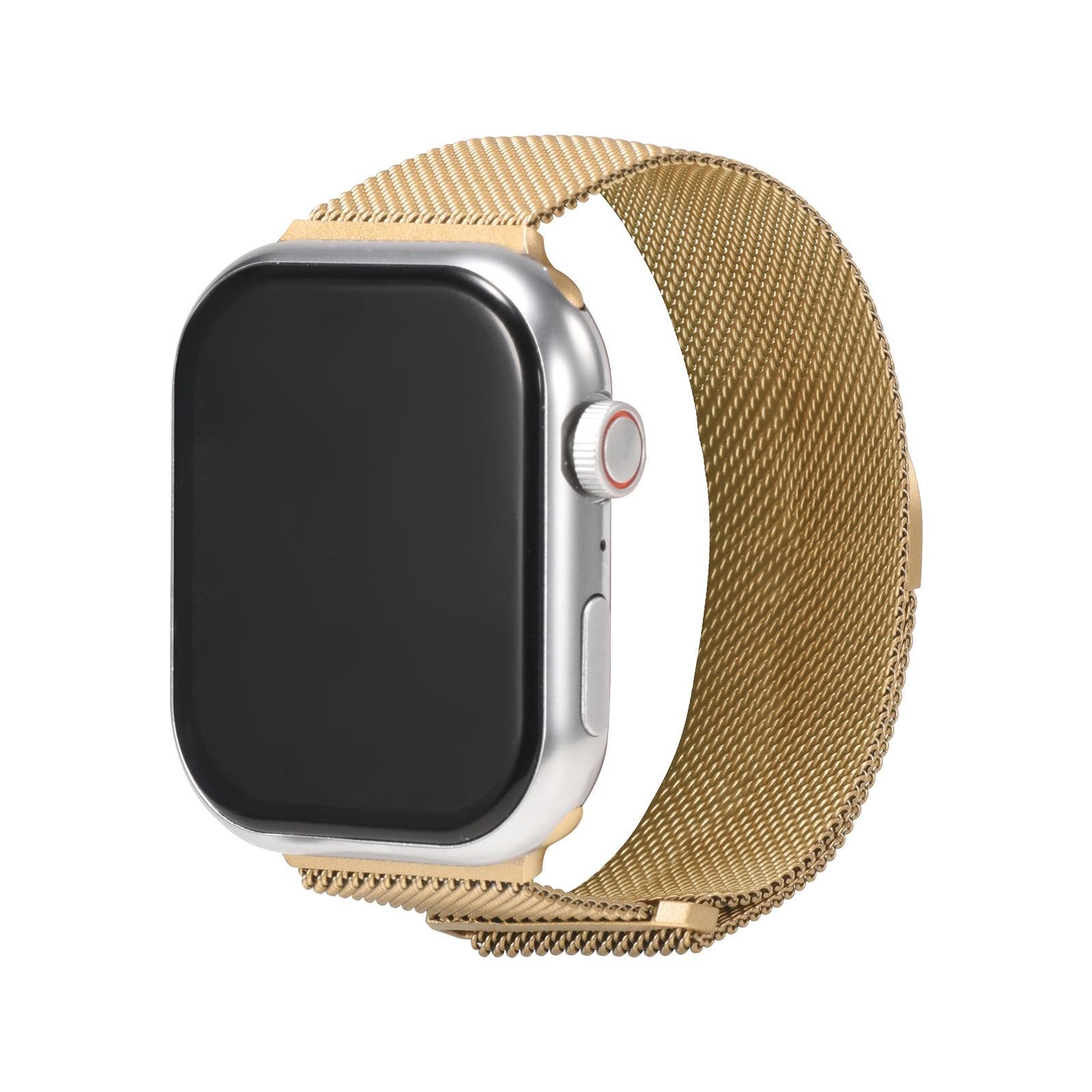 CoolGadget Smartwatch-Armband Fitnessarmband aus Edelstahl iWatch, für Apple Watch 1 - 6 7 8 9 10 11 SE 1 2 3 Ultra 1 2 3 42 44 45 49 mm