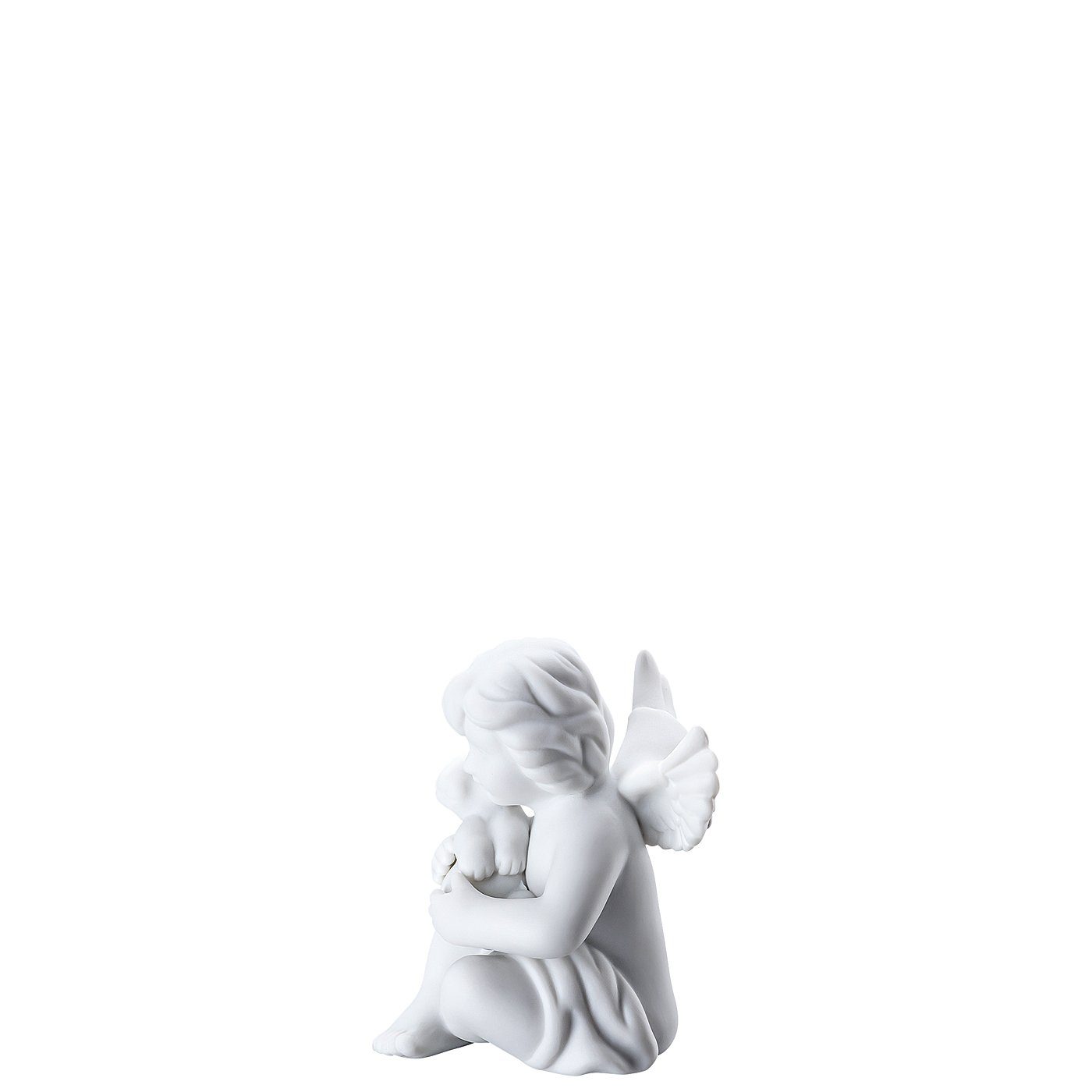 Rosenthal Engelfigur Engel klein Weiß Hase mit matt Engel