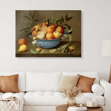 Posterlounge Acrylglasbild Jacob van Hulsdonck, Stilleben mit Orangen und Zitronen, Malerei
