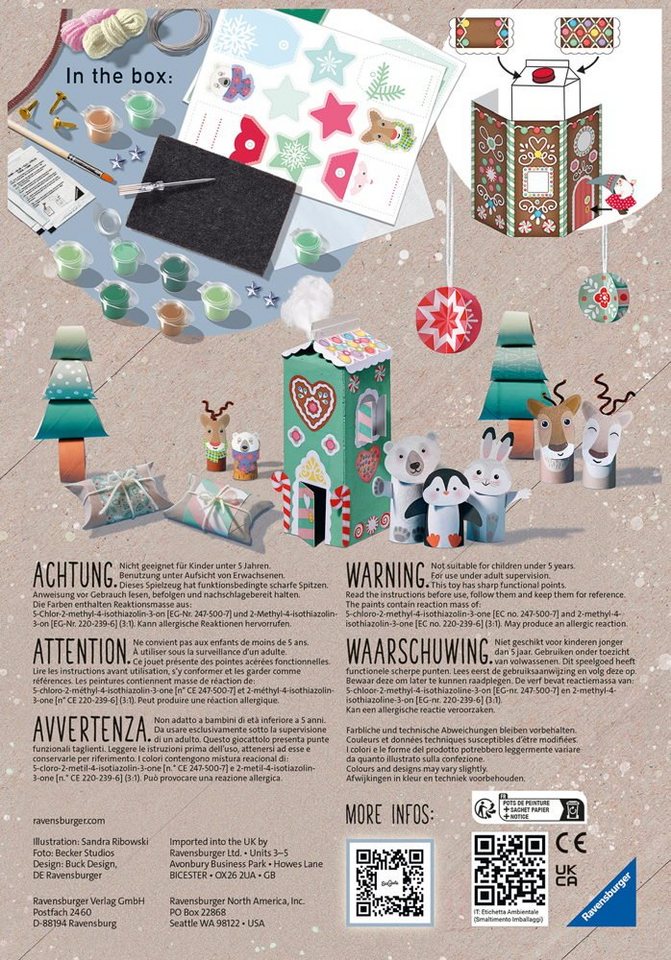 Thumbnail - Ravensburger Malblock Ravensburger Upcycling Basteln EcoCreate Midi Wintertime 18442