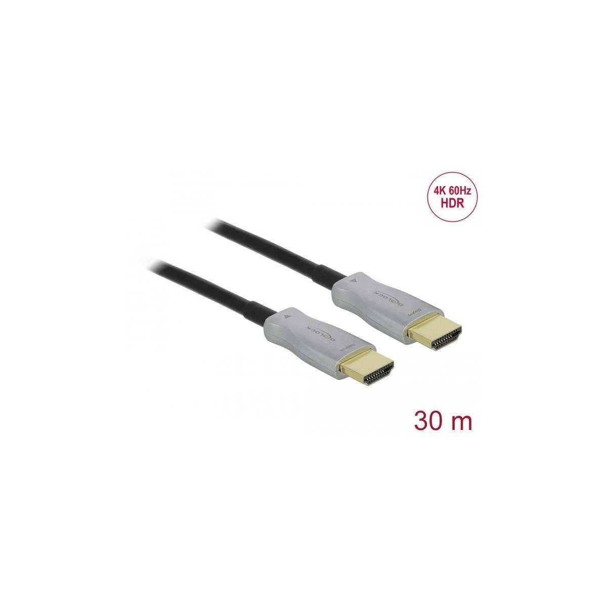 Delock Aktives Optisches Kabel HDMI 4K 60 Hz 30 m Computer-Kabel, HDMI, HDMI (3000,00 cm)