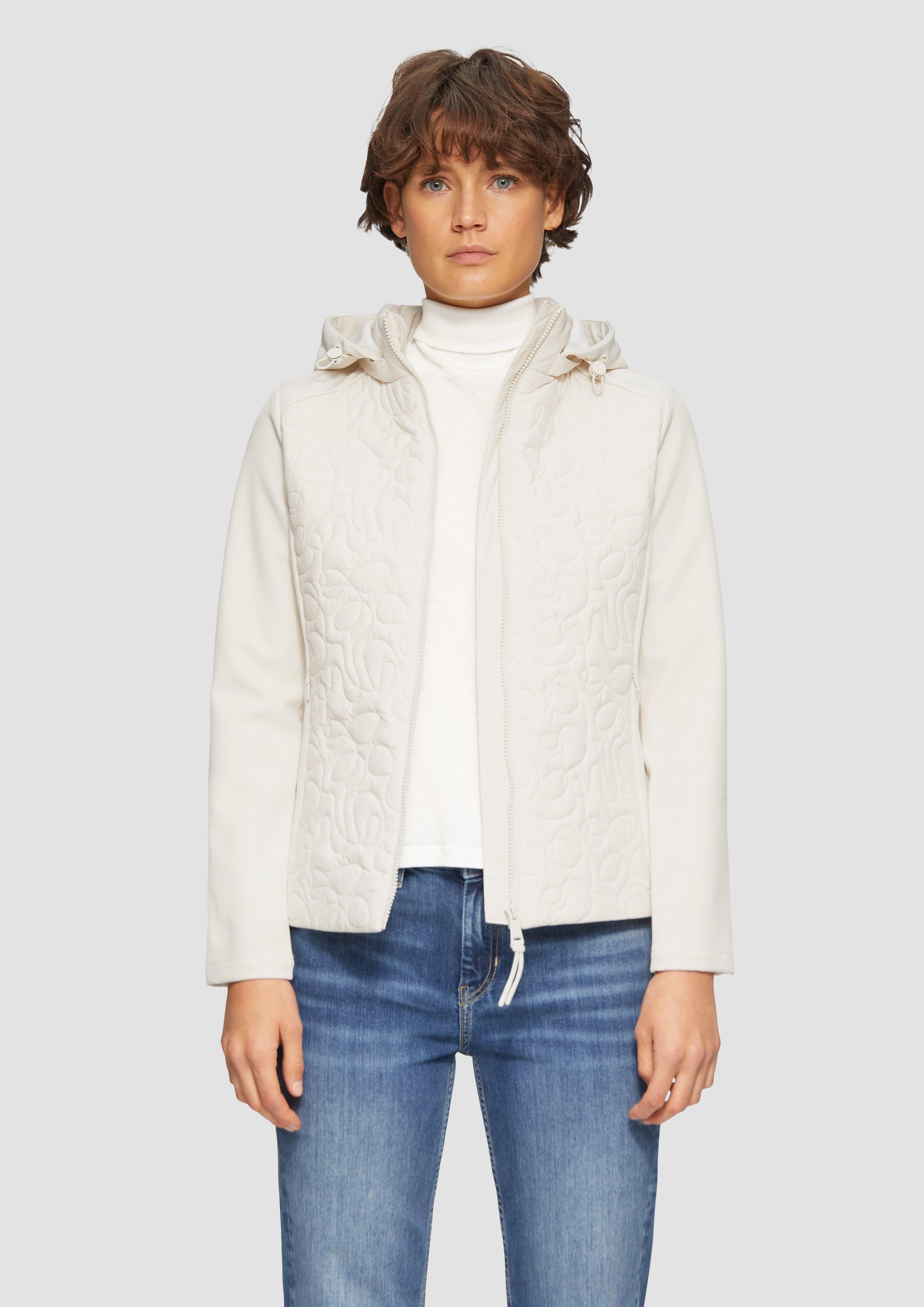 s.Oliver Funktionsjacke Materialmix-Jacke mit Steppmuster im günstig online kaufen