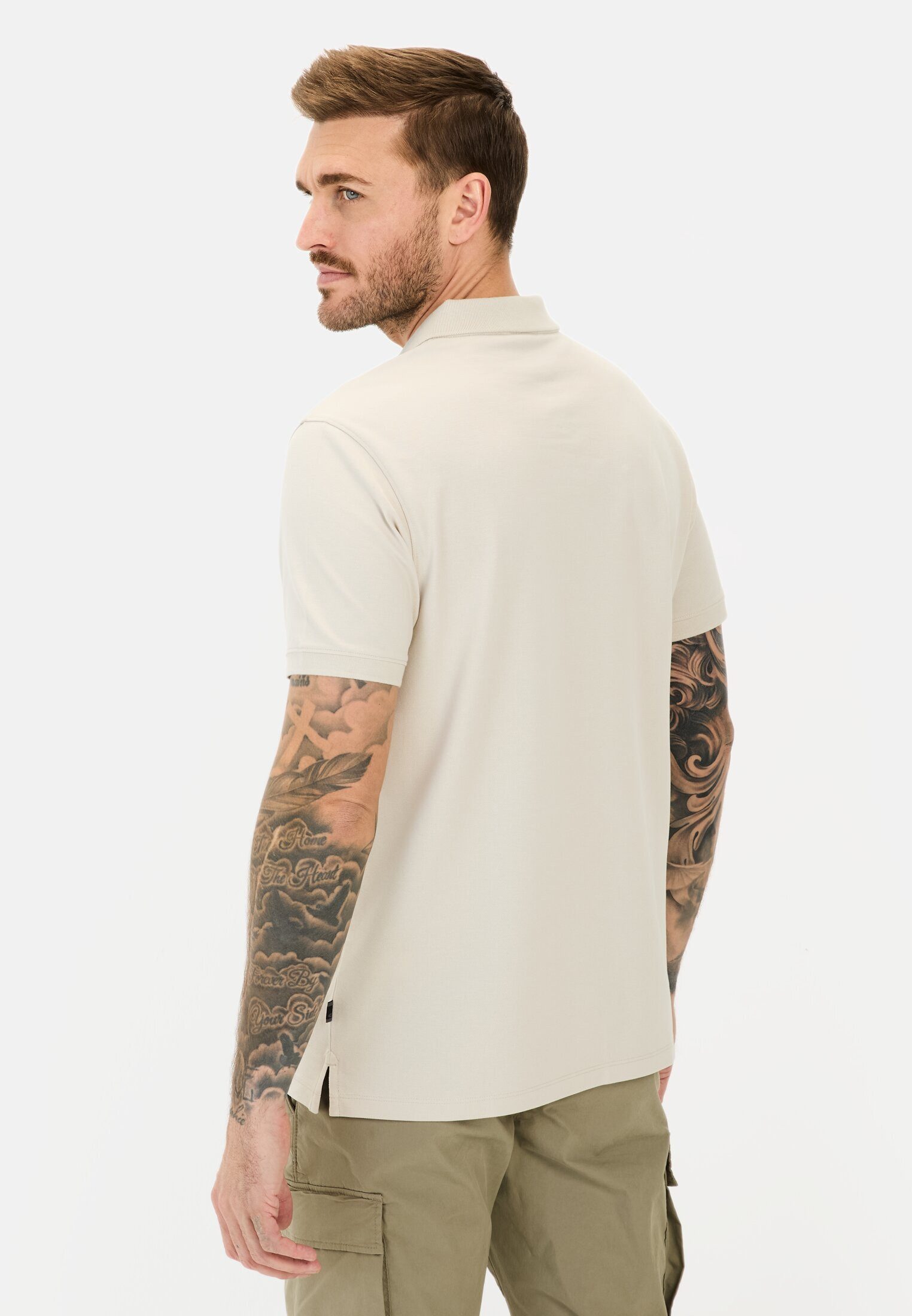 camel active Poloshirt aus einem Baumwollmix Kurzarm Polo Shirts_Poloshirt günstig online kaufen