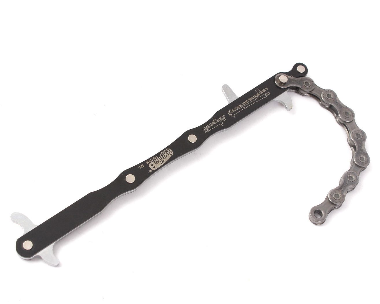 KHEbikes Kettenpeitsche KHE SUPER B TB-3327 3in1 Ketten- und Zahnkranzprüfwerkzeug