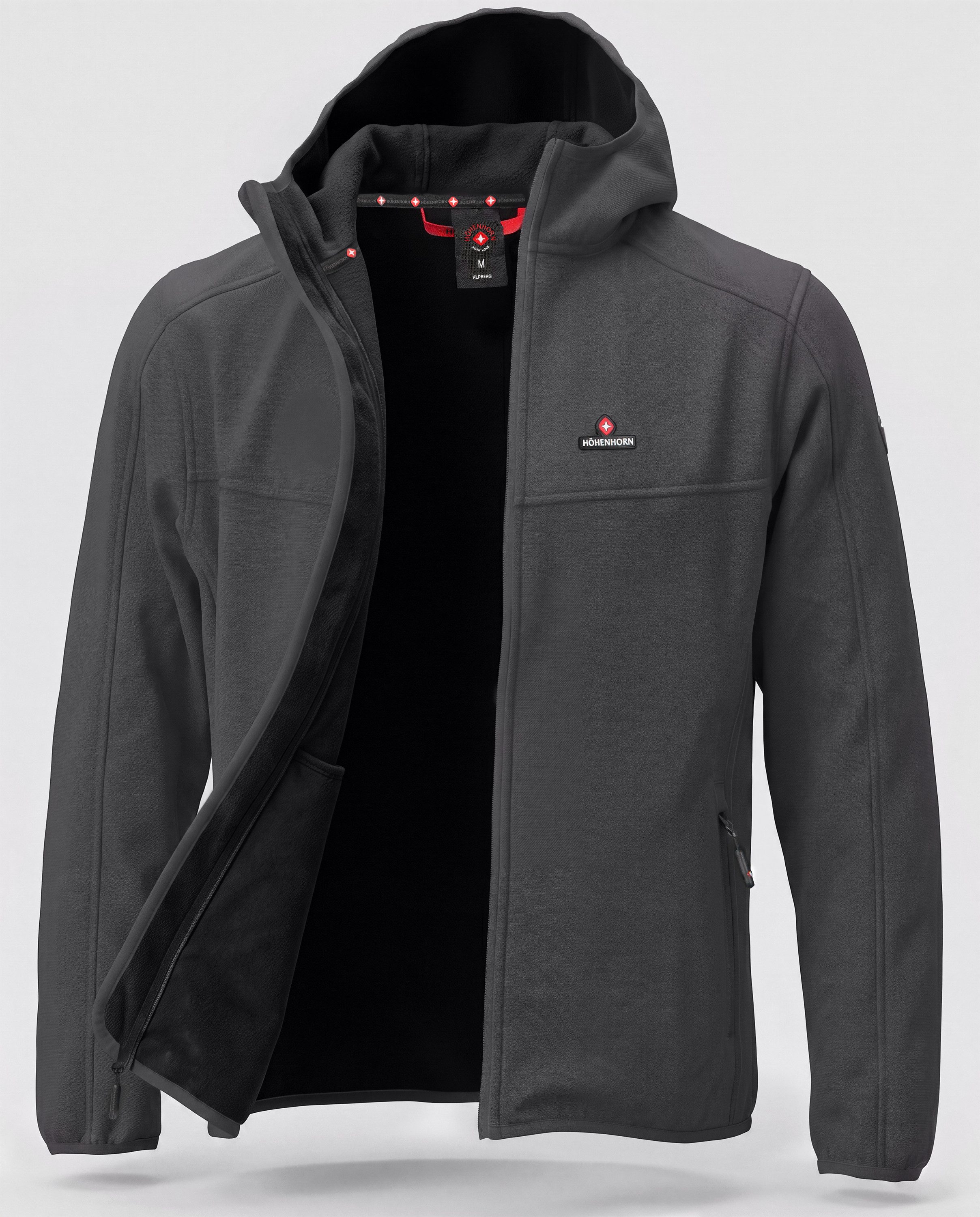 Höhenhorn Softshelljacke Alpberg Herren leichte Jacke für Männer Outdoor Übergangsjacke Microfleece-Innenfutter, Atmungsaktiv