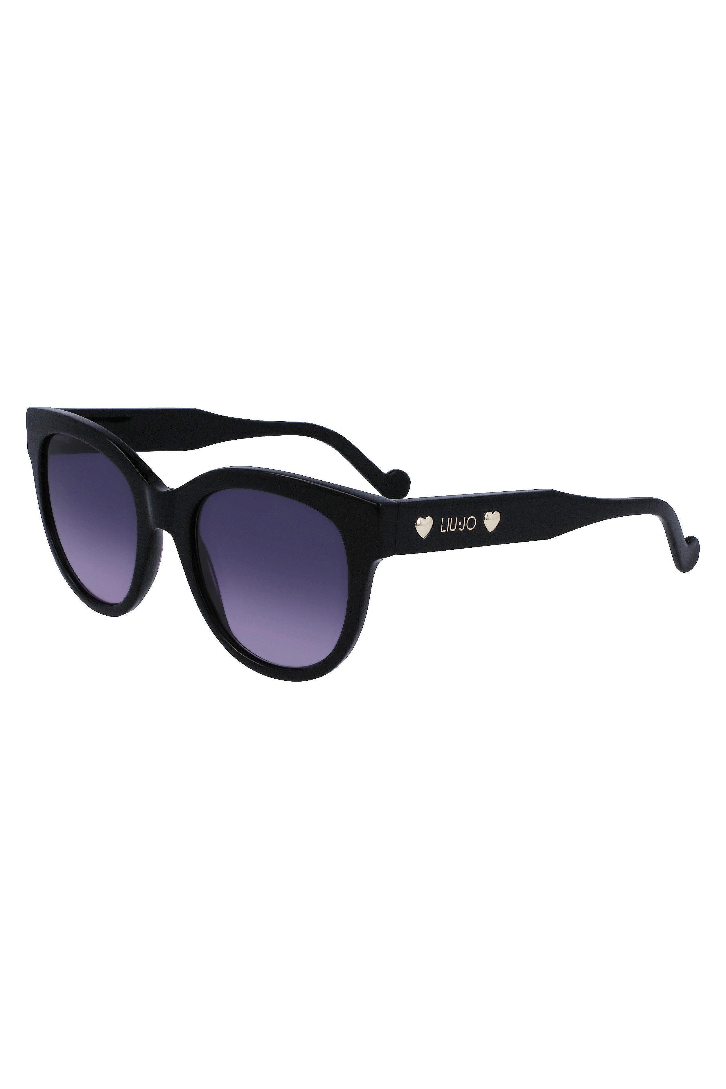 Liu Jo Sonnenbrille Stylische Damen-Sonnenbrille in Schwarz mit runden Gläsern